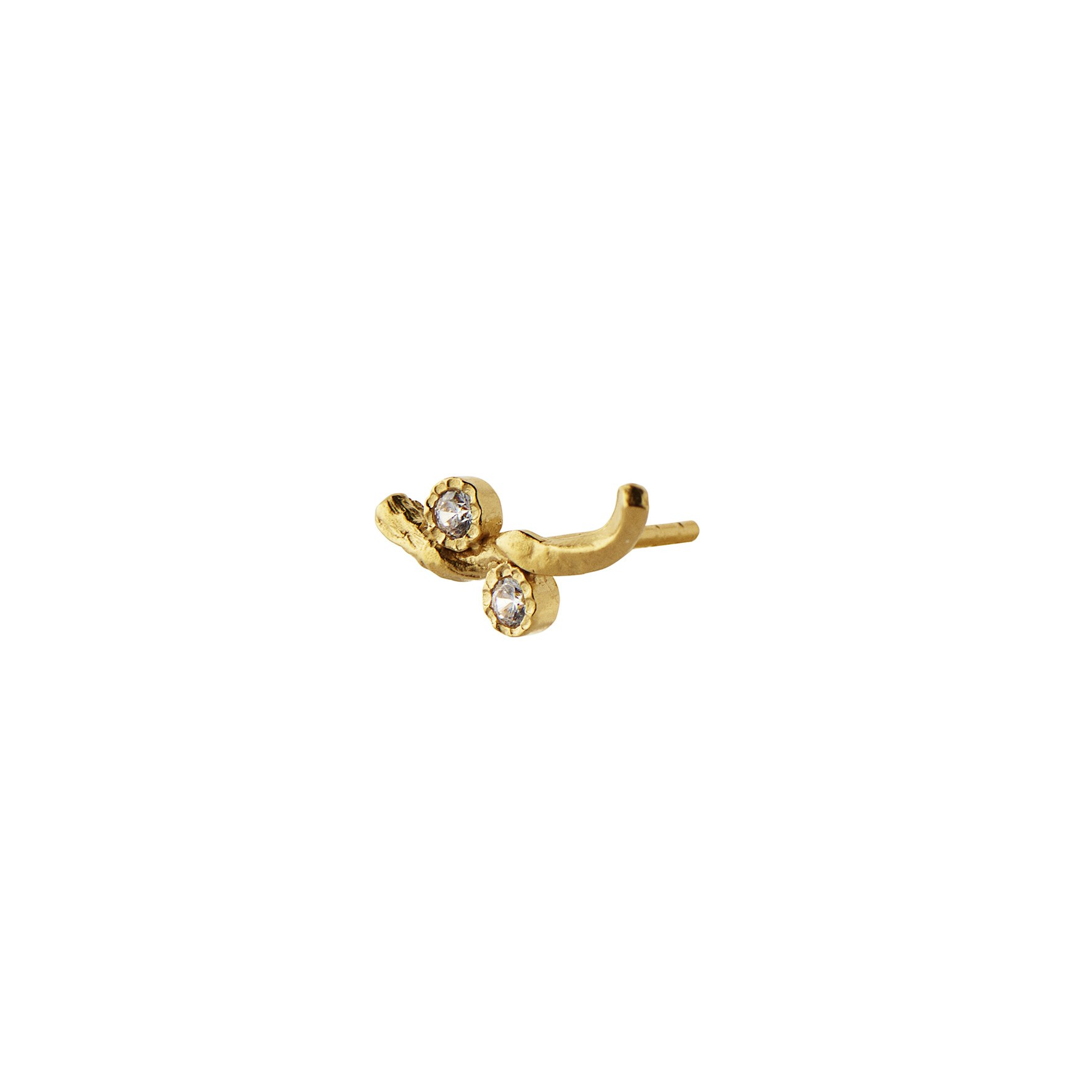 Flow Earring With Two Stones od STINE A Jewelry w Srebro próby 925.