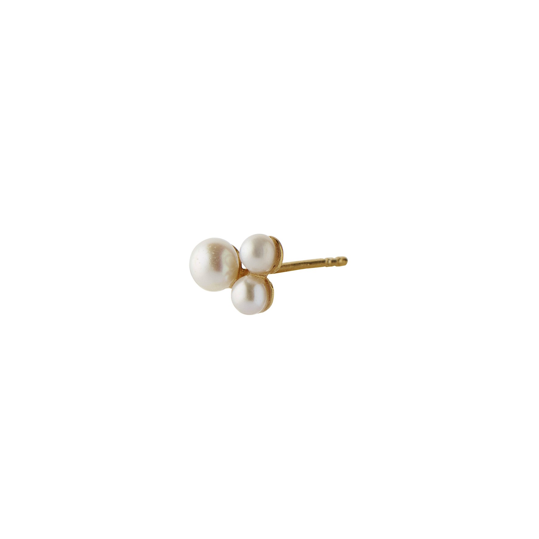 Three Pearl Berries Earstick von STINE A Jewelry in Vergoldet-Silber Sterling 925