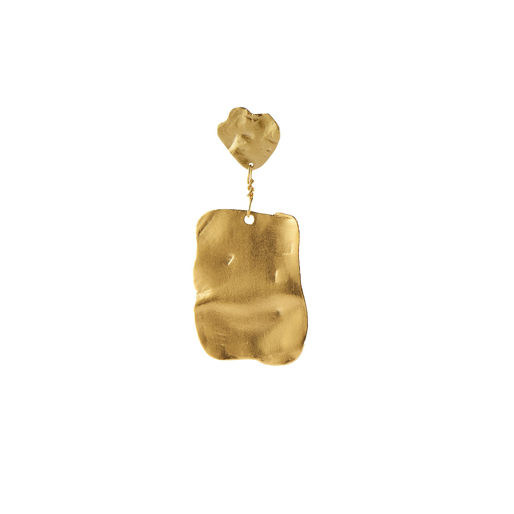 Golden Reflection Earring van STINE A Jewelry in Verguld-Zilver Sterling 925