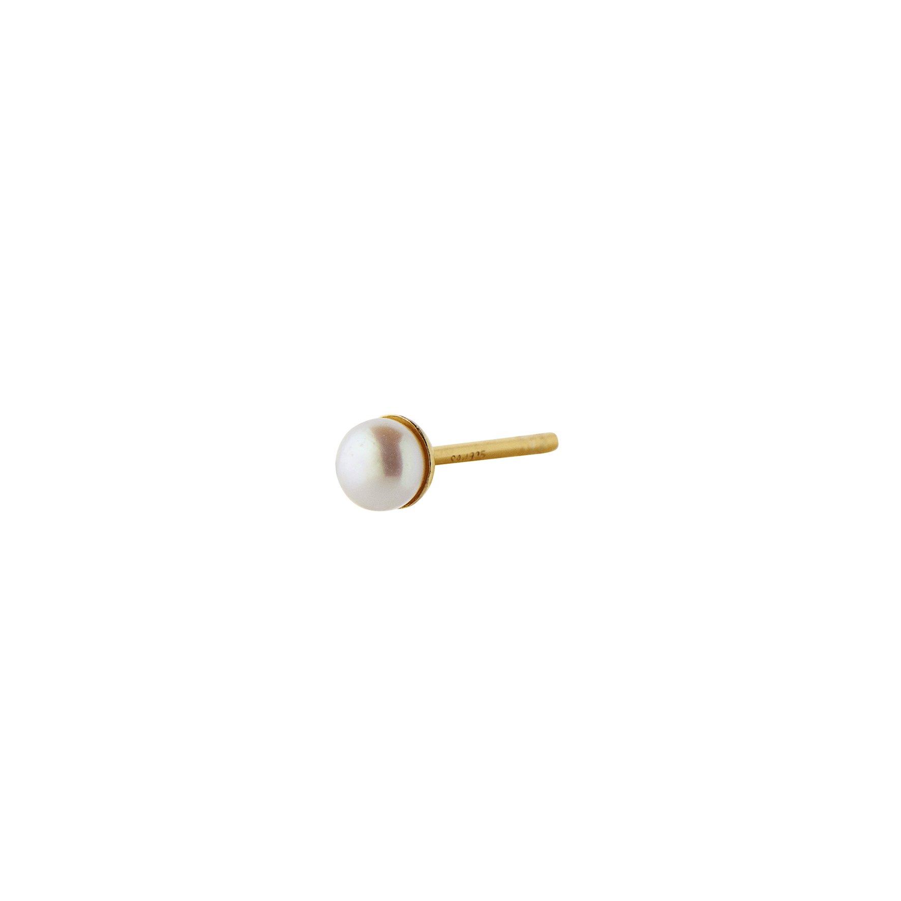 Tres Petit Pearl Earstick från STINE A Jewelry i Förgyllt-Silver Sterling 925