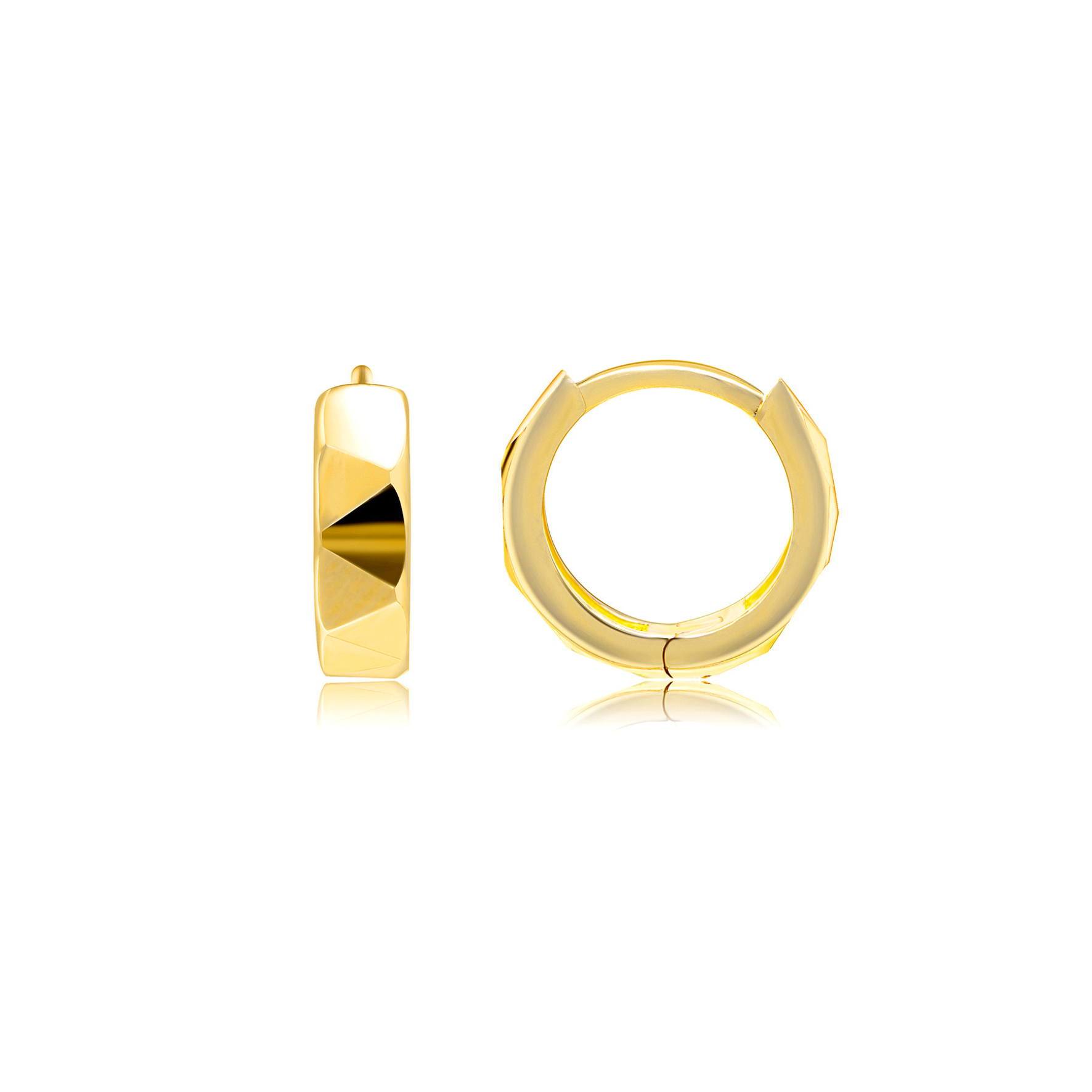 Caroline Chunky Hoops from A-Hjort Jewellery in Goldplated Silver Sterling 925