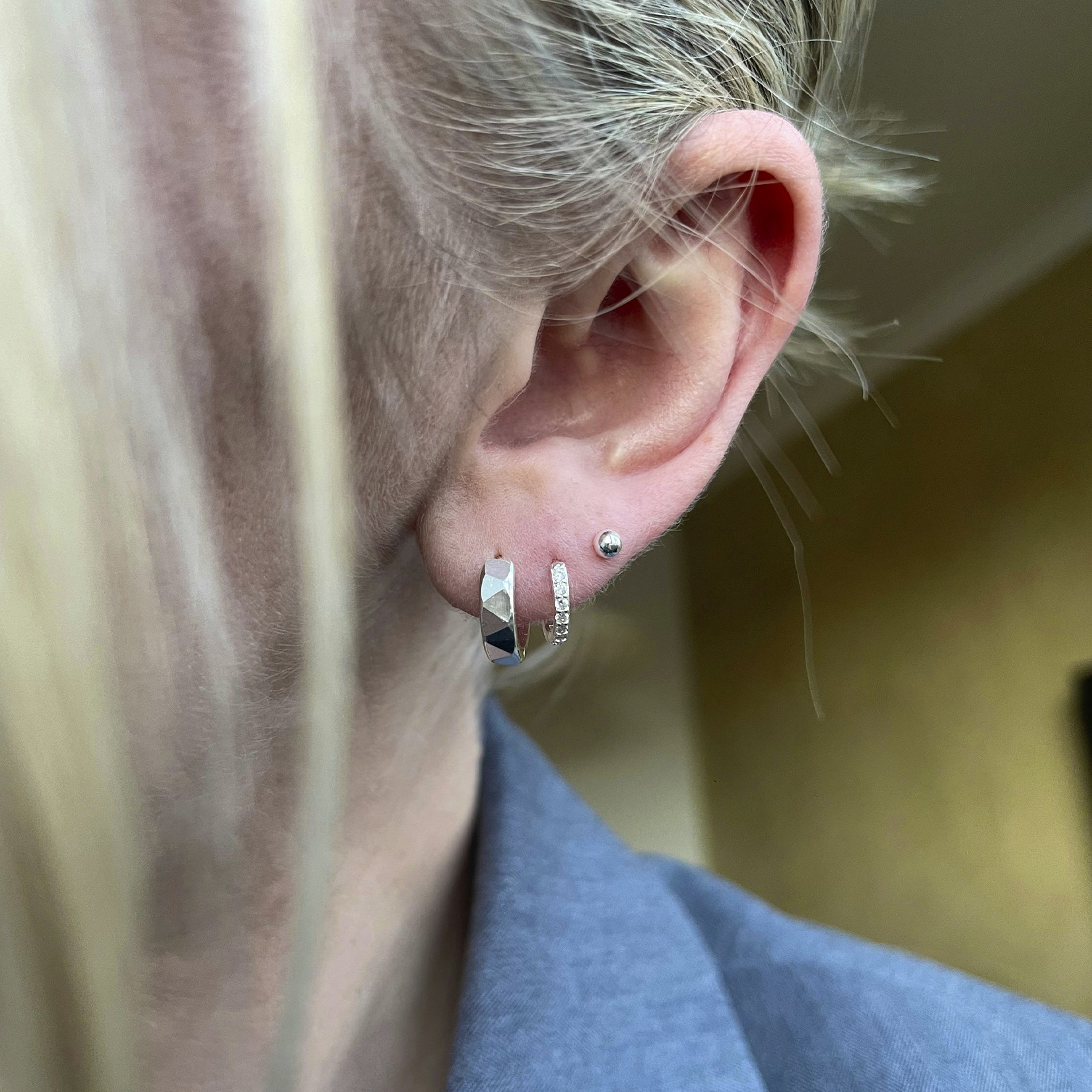 Anna Zircon Hoops