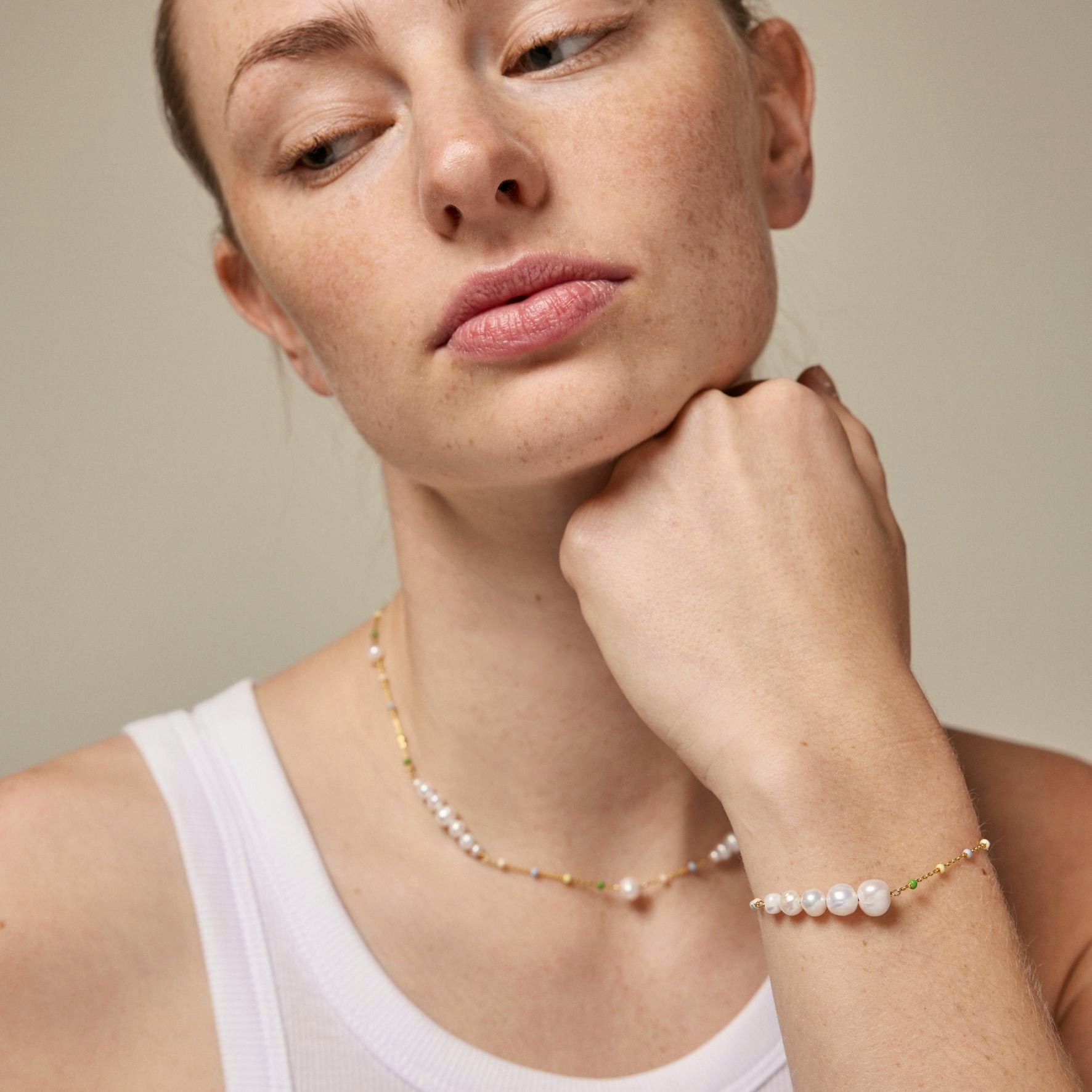 Lola Carmen Serene Bracelet von Enamel Copenhagen in Vergoldet-Silber Sterling 925