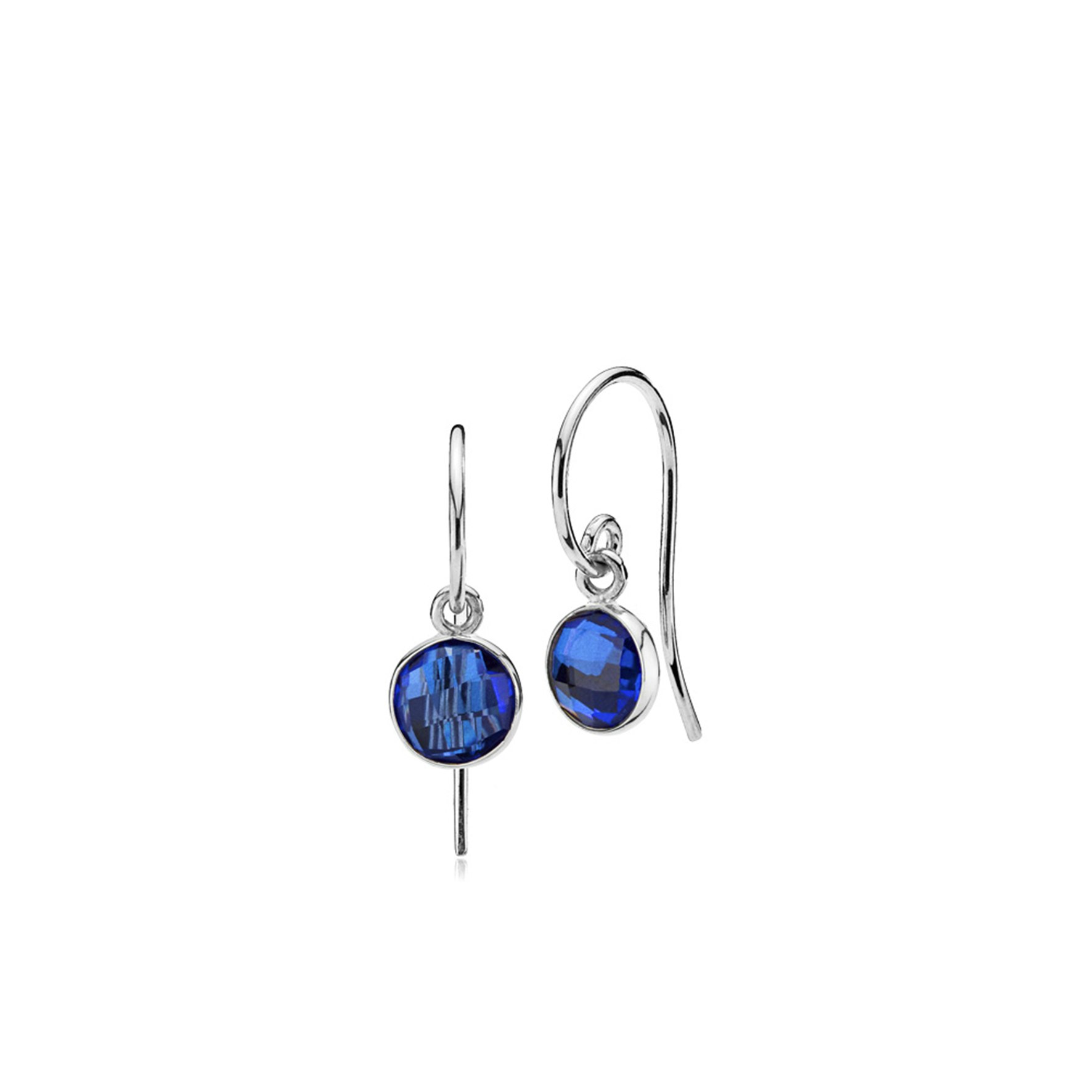 Prima Donna earrings small Royal Blue fra Izabel Camille i Sølv Sterling 925