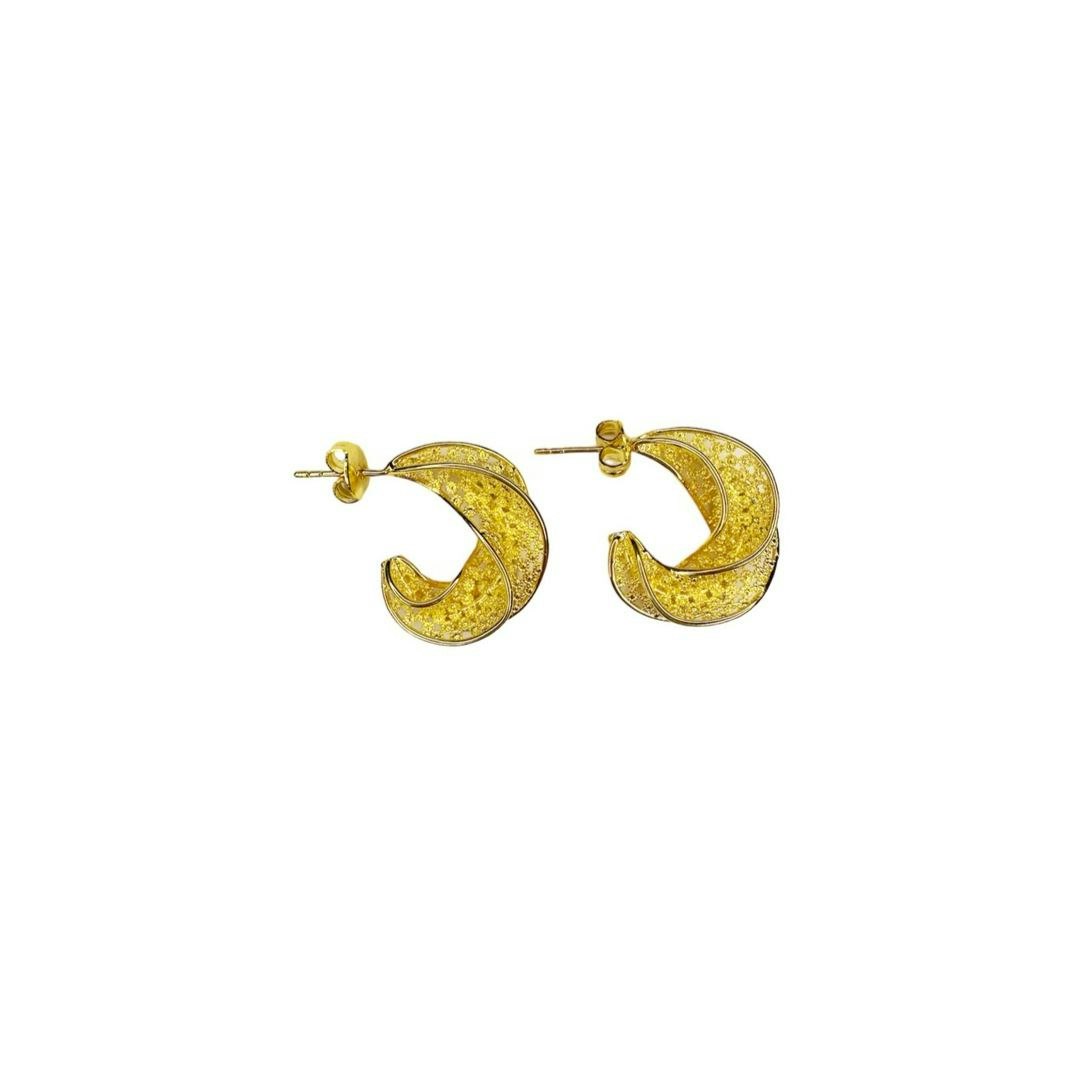 Filigran Afrika Studs from Pico in Goldplated Brass