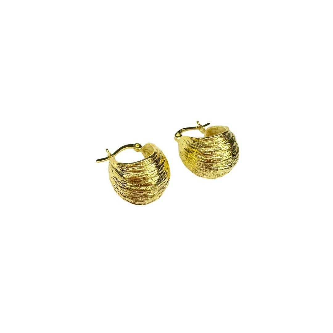 Jackie Hoops from Pico in Goldplated Brass