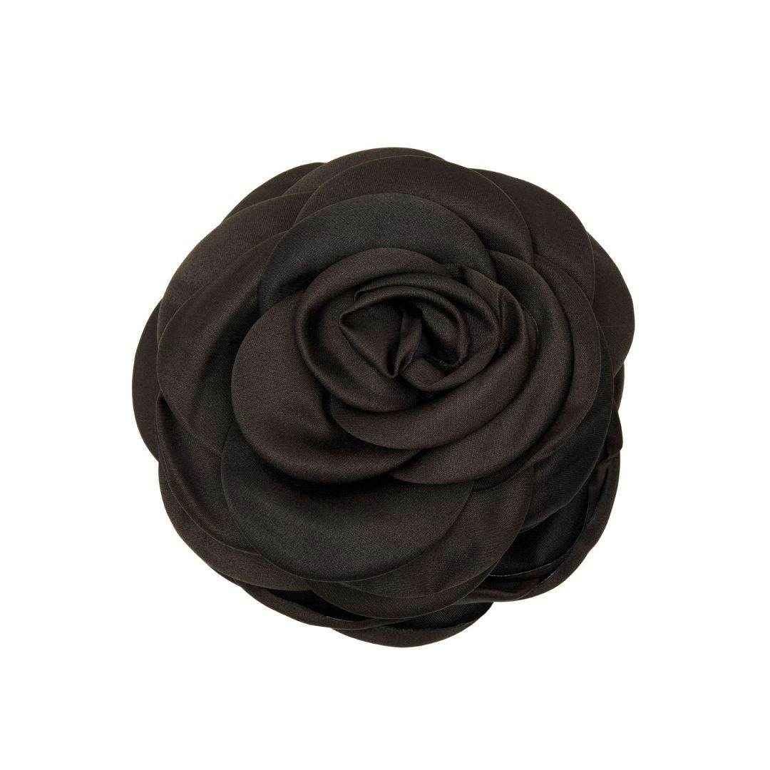 Giant Satin Rose Claw Black from Pico in Satin