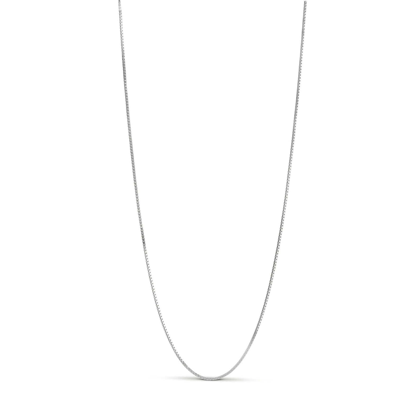 Box Chain Necklace - 0,85 mm fra Enamel Copenhagen i Sølv Sterling 925