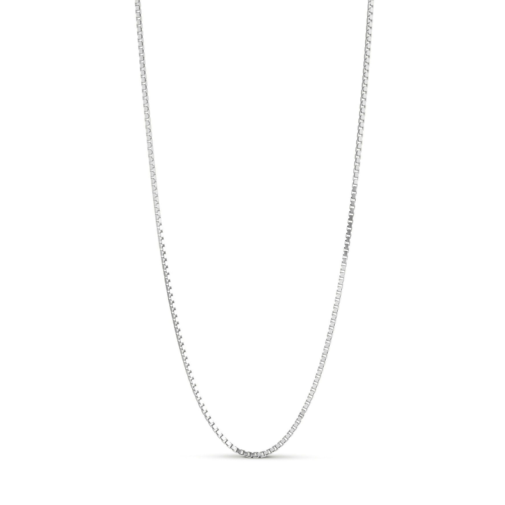 Box Chain Necklace 1,45 mm fra Enamel Copenhagen i Sølv Sterling 925