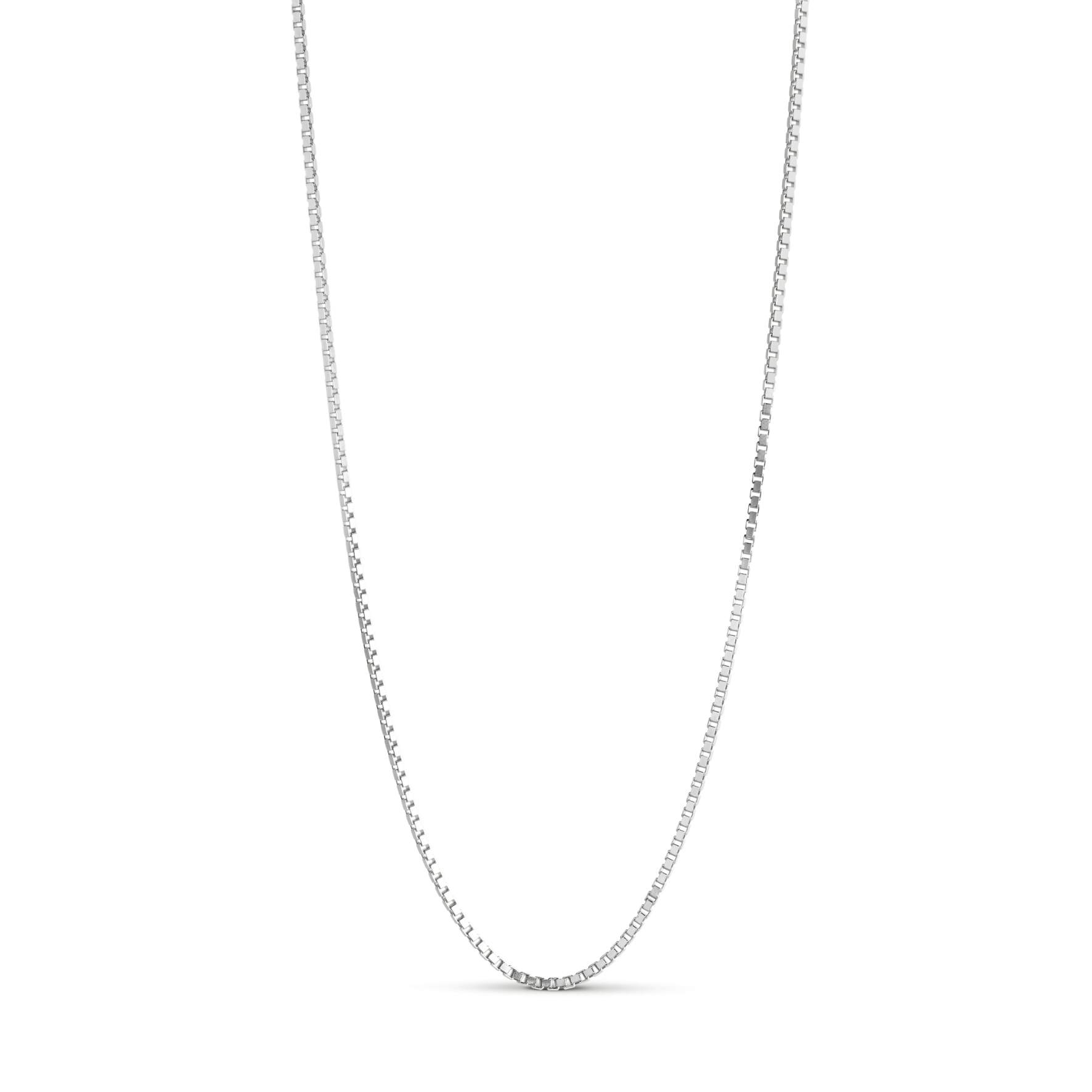 Box Chain Necklace 1,45 mm von Enamel Copenhagen in Silber Sterling 925