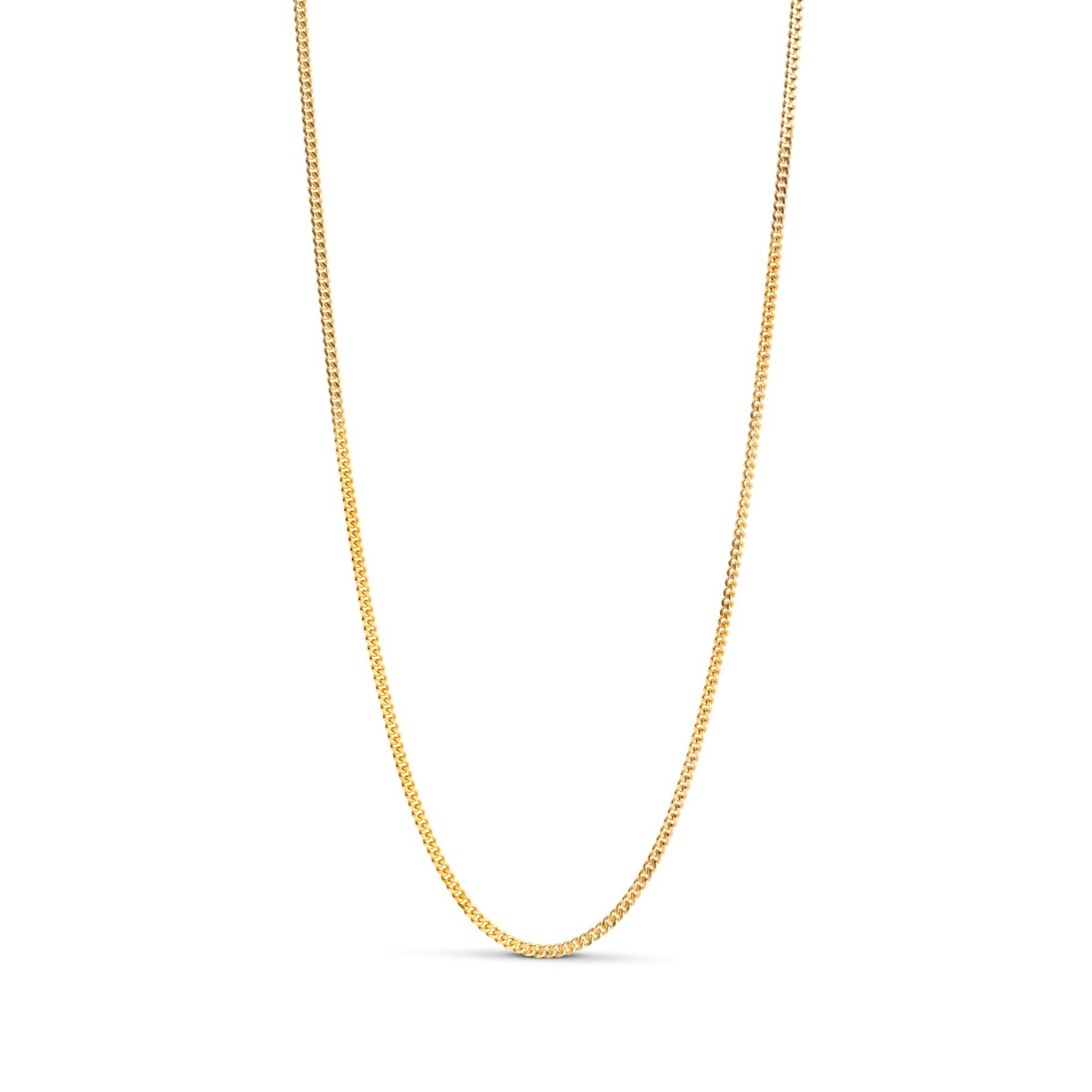 Curb Chain Necklace - 1,75 mm from Enamel Copenhagen in Goldplated-Silver Sterling 925