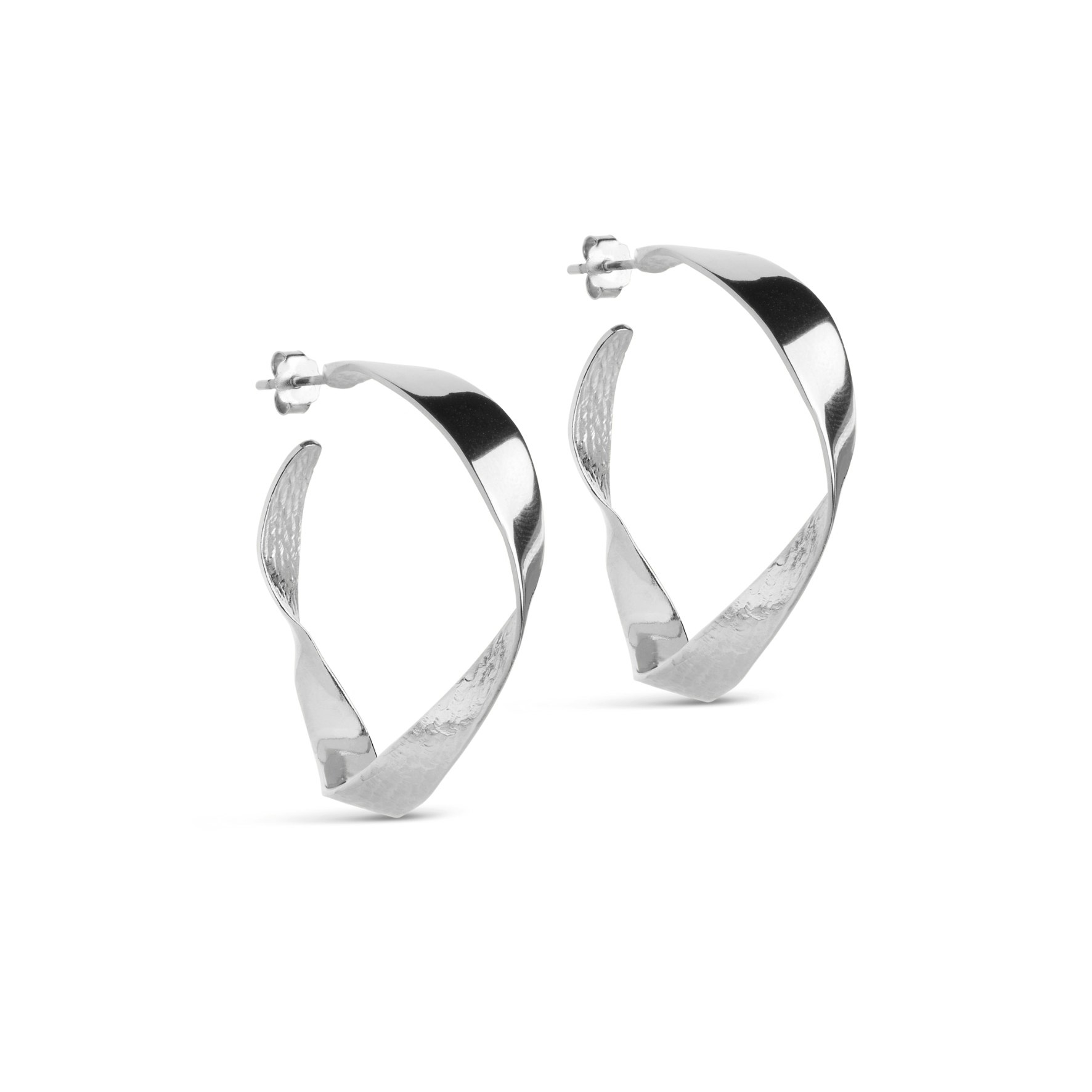 Scarlet Small Hoops fra Enamel Copenhagen i Sølv Sterling 925