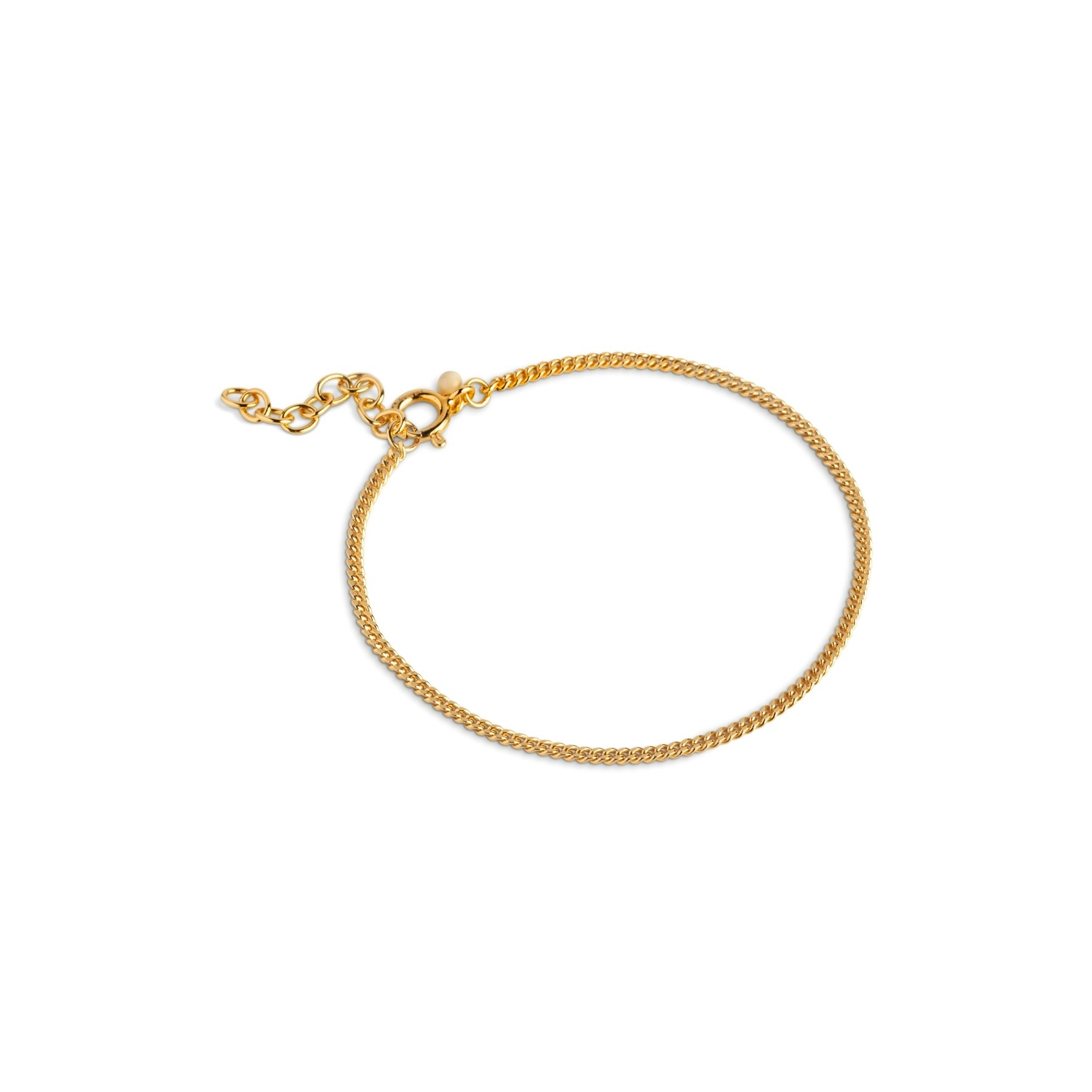 Curb Chain Bracelet - 1,75 mm från Enamel Copenhagen i Förgyllt-Silver Sterling 925