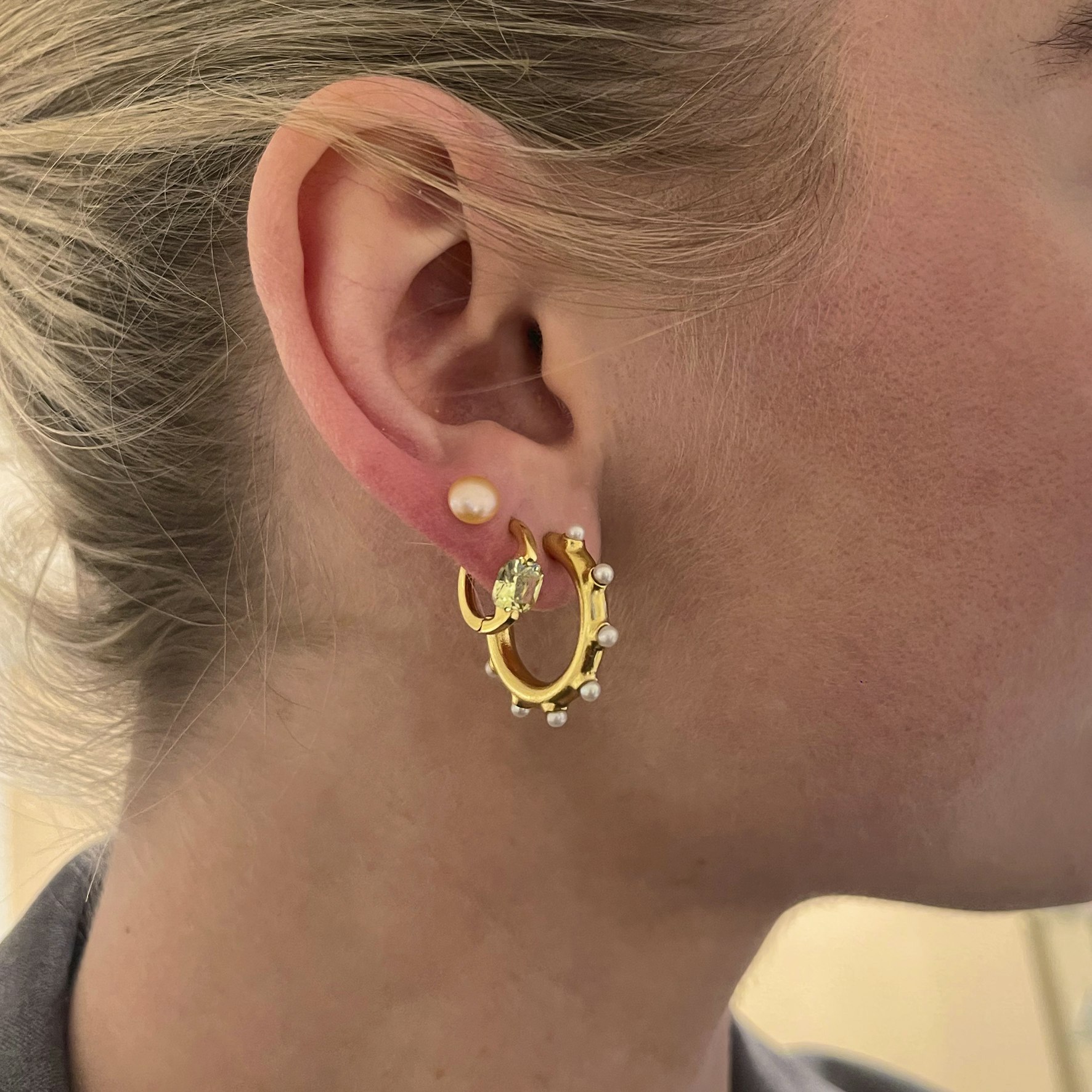 Trace Of Venus Earrings fra House Of Vincent i Forgyldt-Sølv Sterling 925