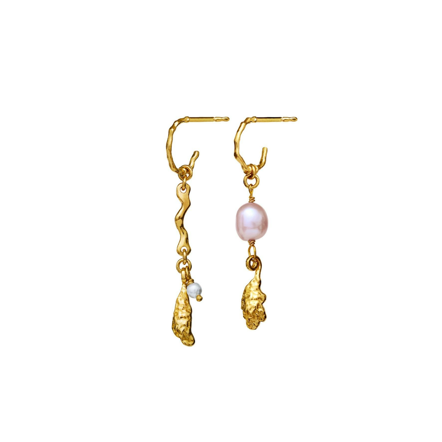 Lyric Earrings from Maanesten in Goldplated Silver Sterling 925