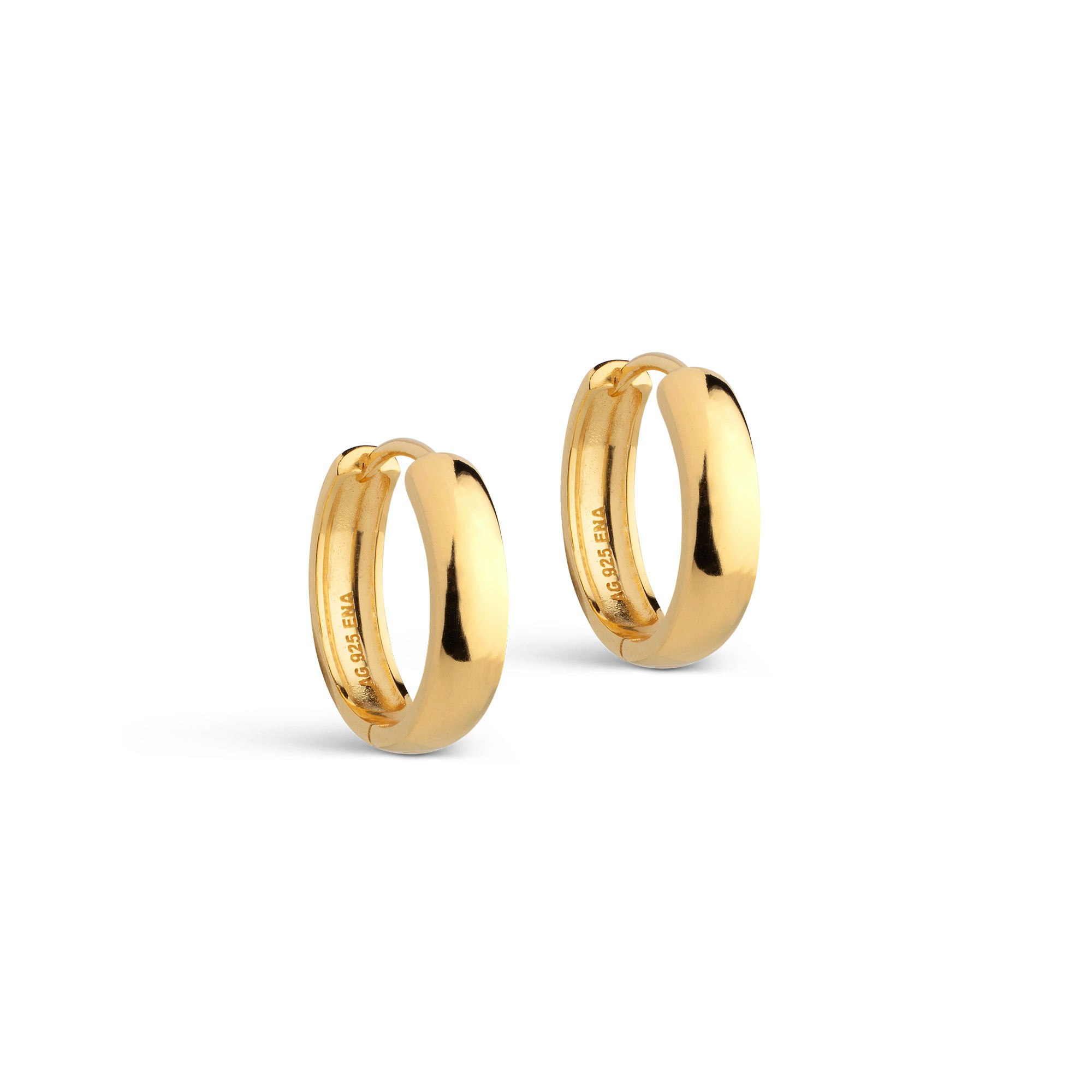 Classic Wide Hoops 20 mm z Enamel Copenhagen v Pozlacené stříbro sterling 925