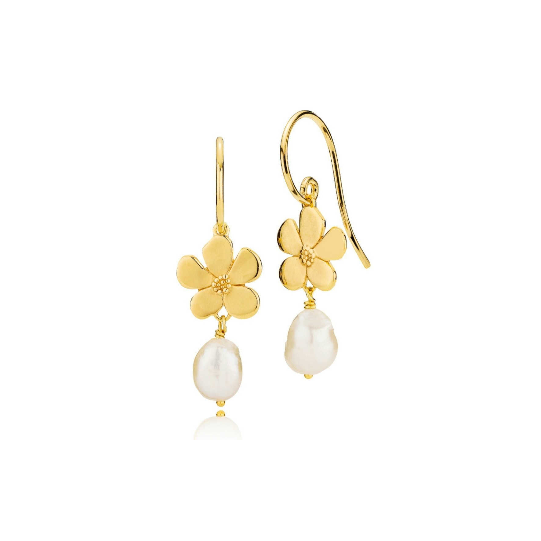 Pansy Earrings fra Izabel Camille i Forgyldt-Sølv Sterling 925