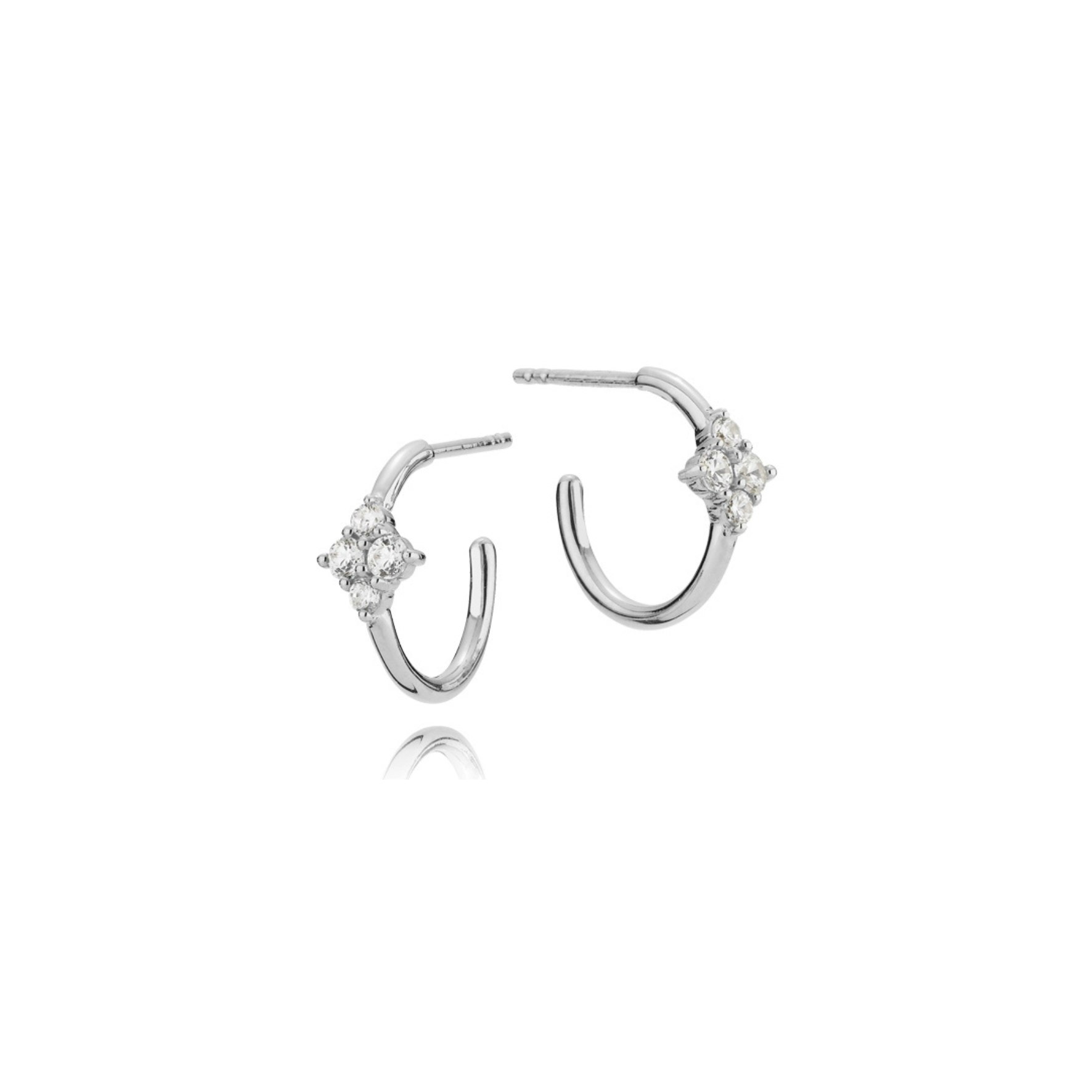 Angelina Hoops from Izabel Camille in Silver Sterling 925