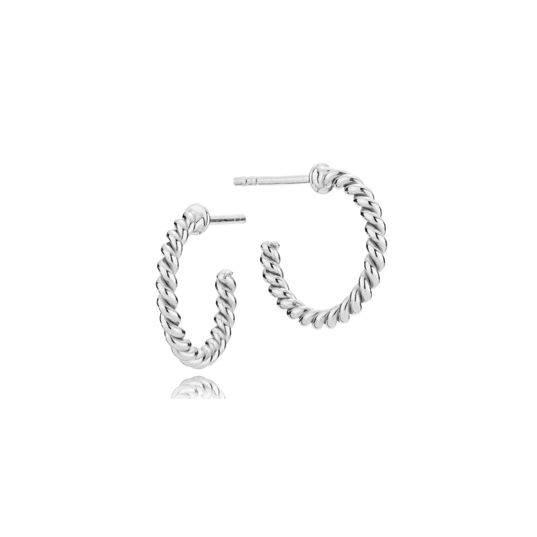 Alessia Small Hoops von Izabel Camille in Silber Sterling 925