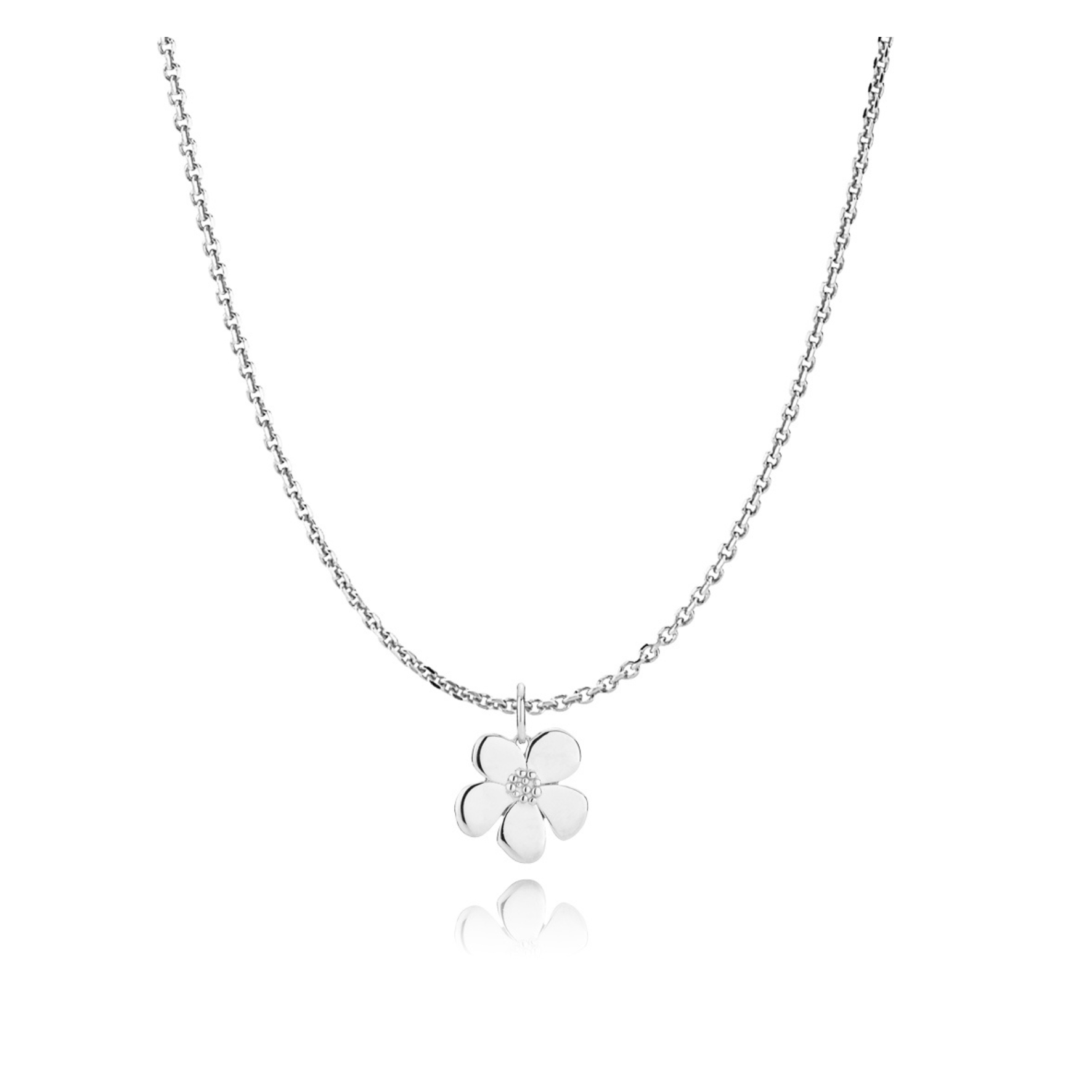 Silver deals pansy necklace