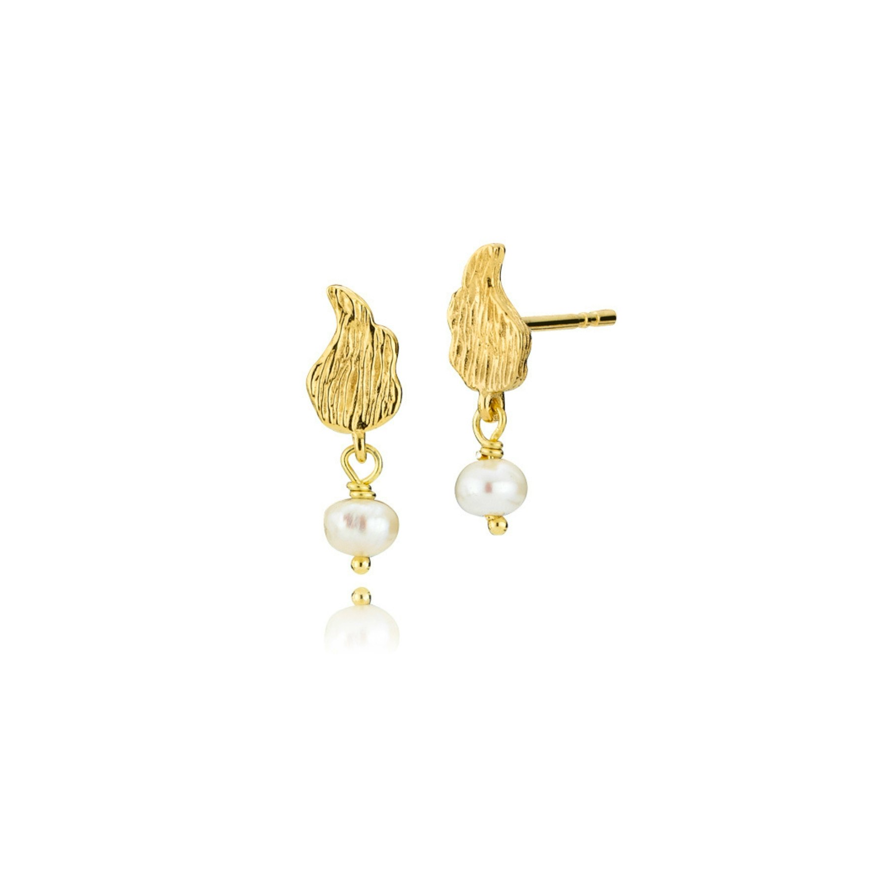 Ophelia Pearl Earsticks fra Sistie i Forgyldt-Sølv Sterling 925