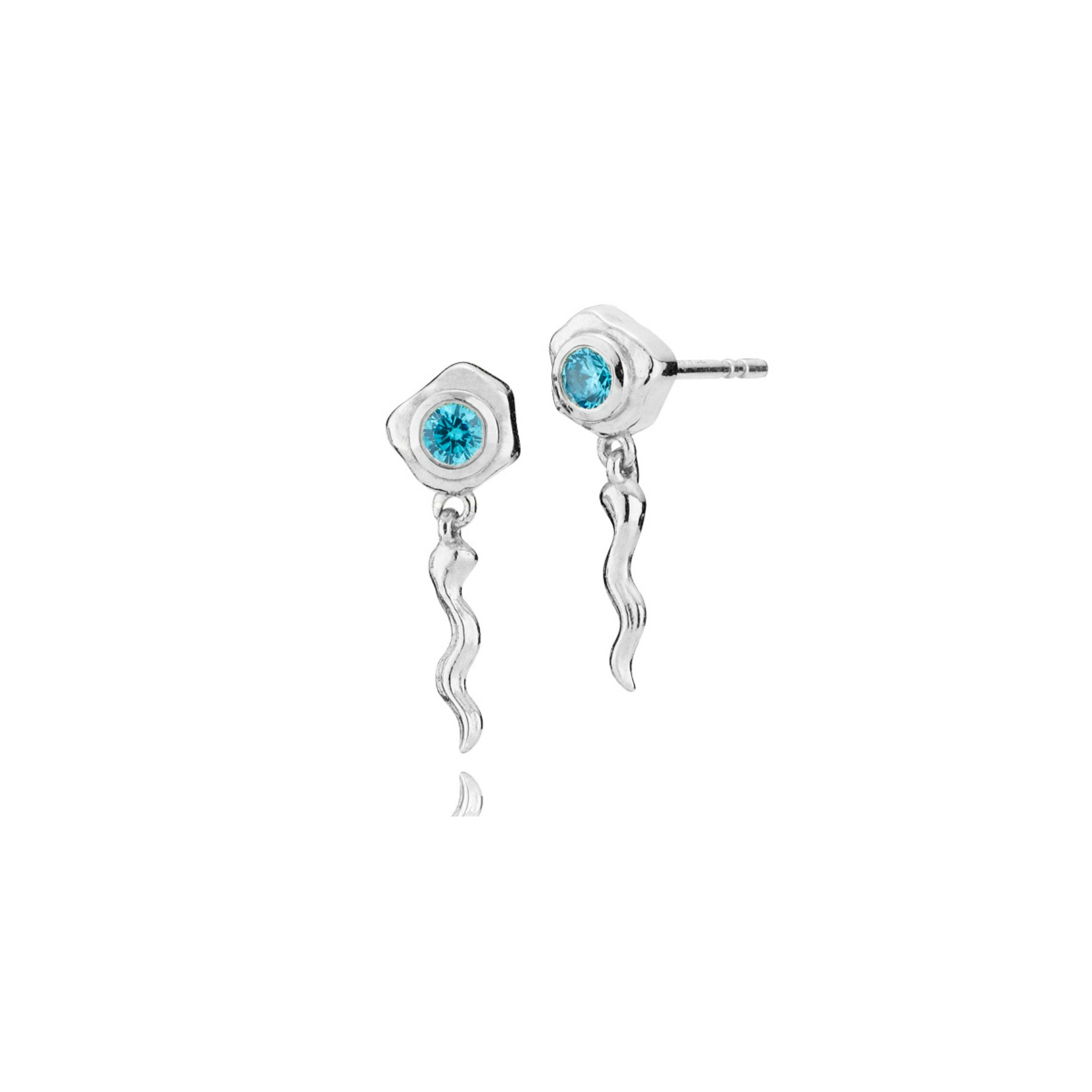 Ophelia Blue Earsticks fra Sistie i Sølv Sterling 925