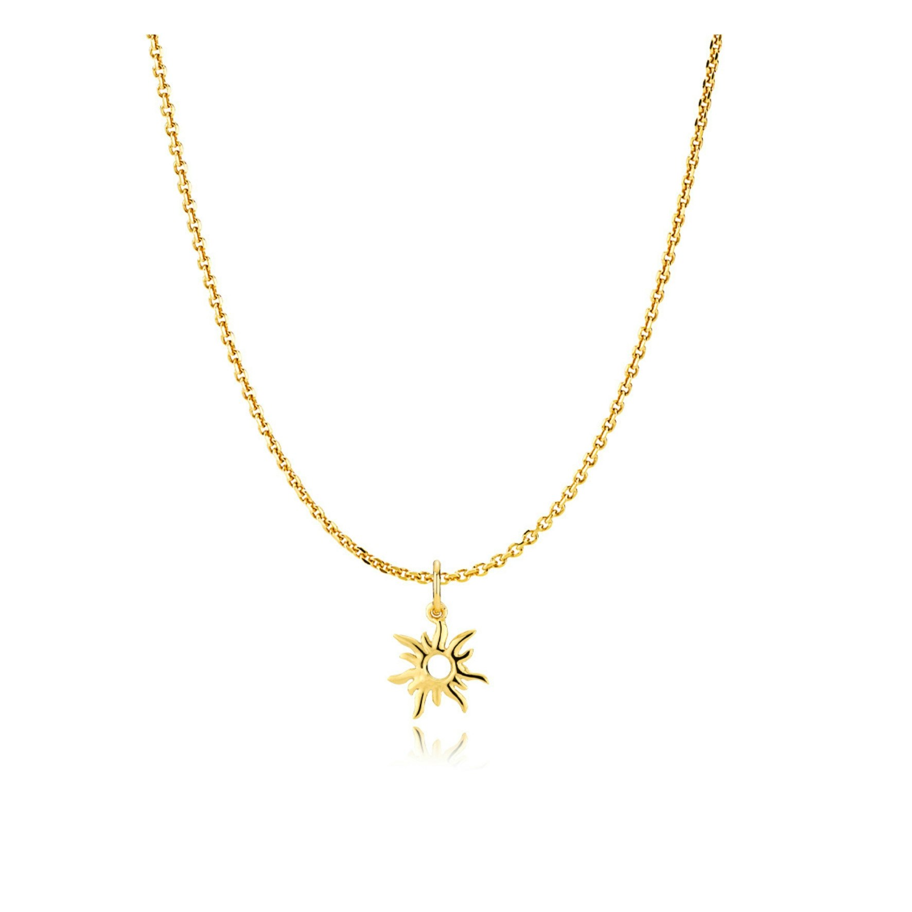 Universe Sun Necklace von Sistie in Vergoldet-Silber Sterling 925