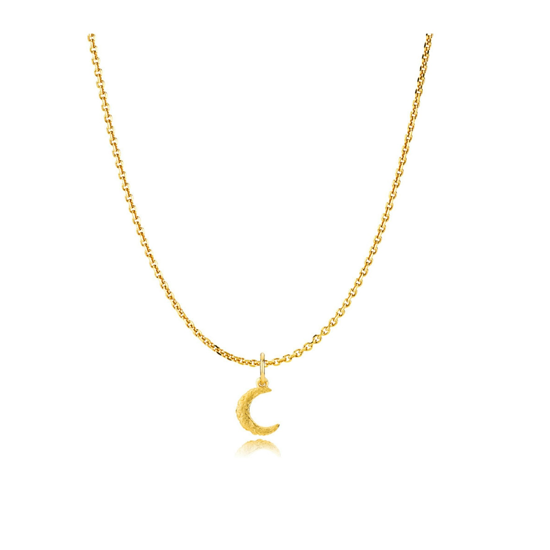 Universe Moon Necklace von Sistie in Vergoldet-Silber Sterling 925