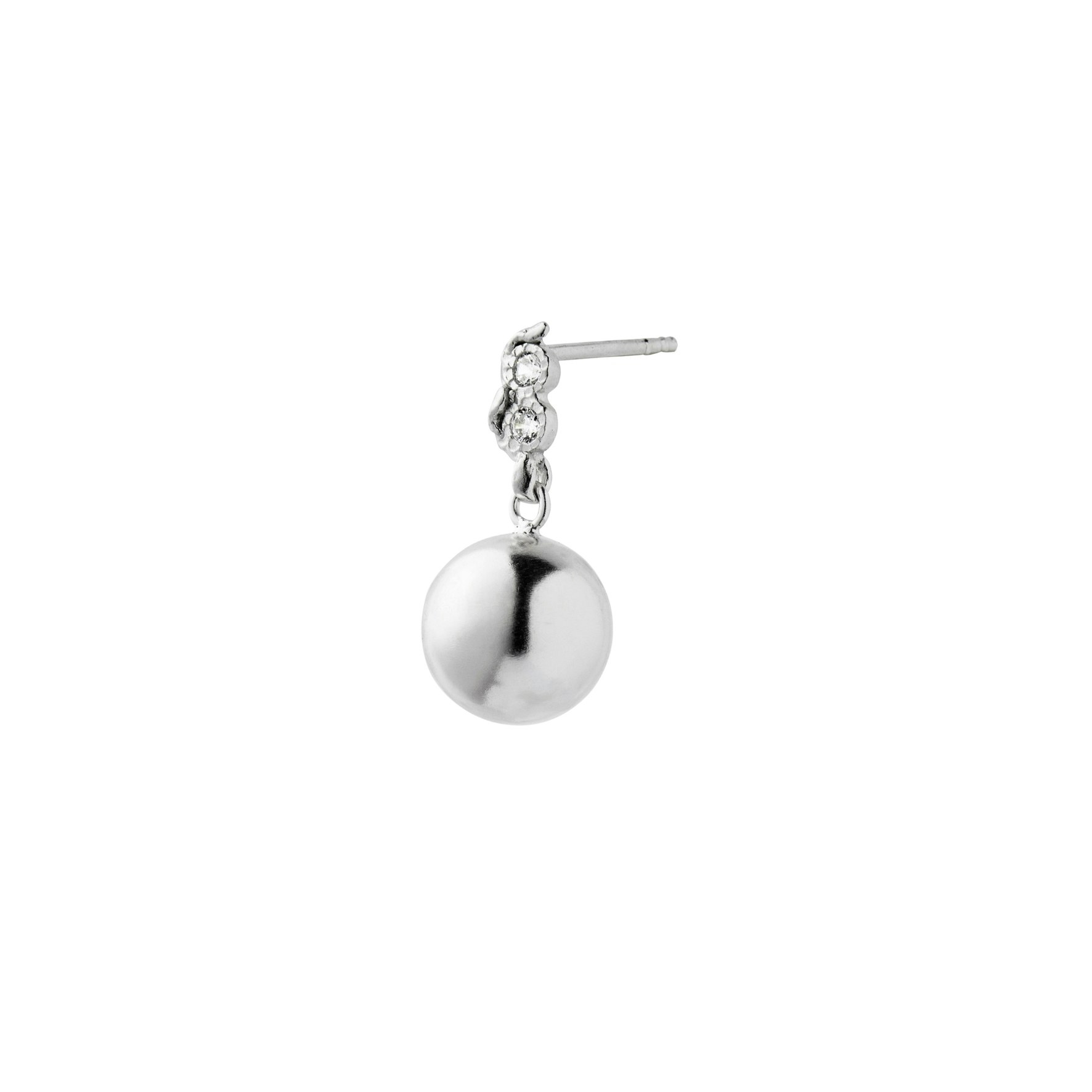 Twin Flow & Disco Ball Earring fra STINE A Jewelry i Sølv Sterling 925
