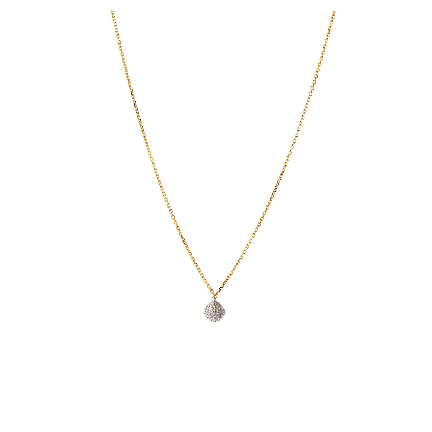 Tres Petit Vintage Shell Necklace fra STINE A Jewelry i Forgyldt-Sølv Sterling 925