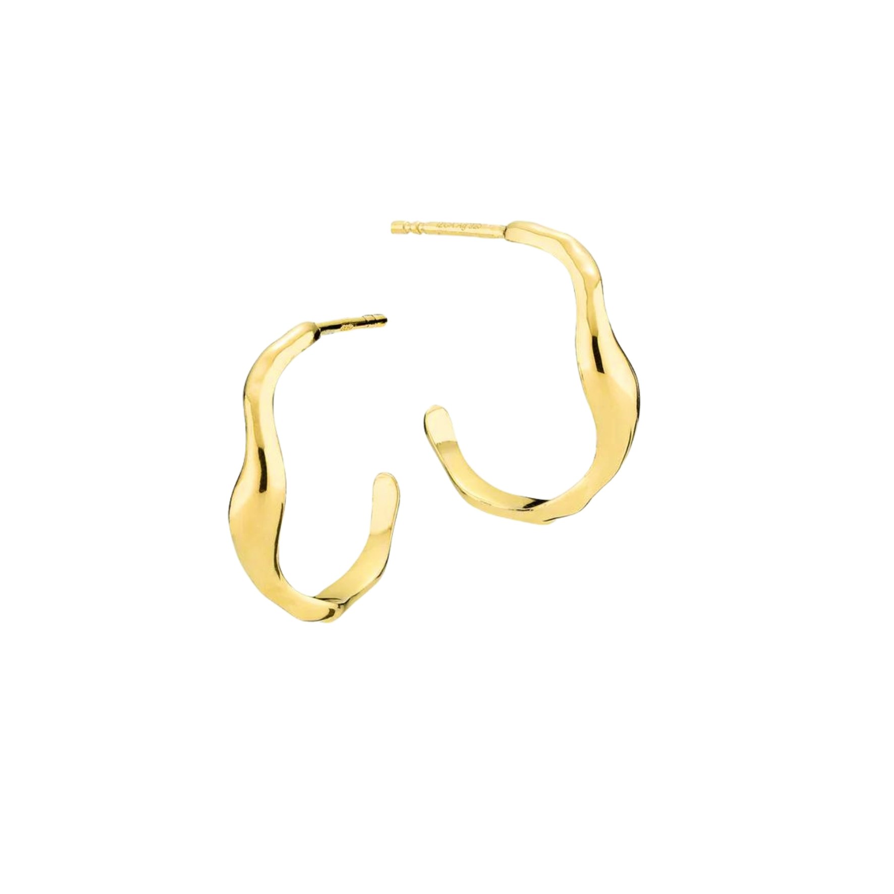 Nori Large Hoops fra Izabel Camille i Forgylt-Sølv Sterling 925