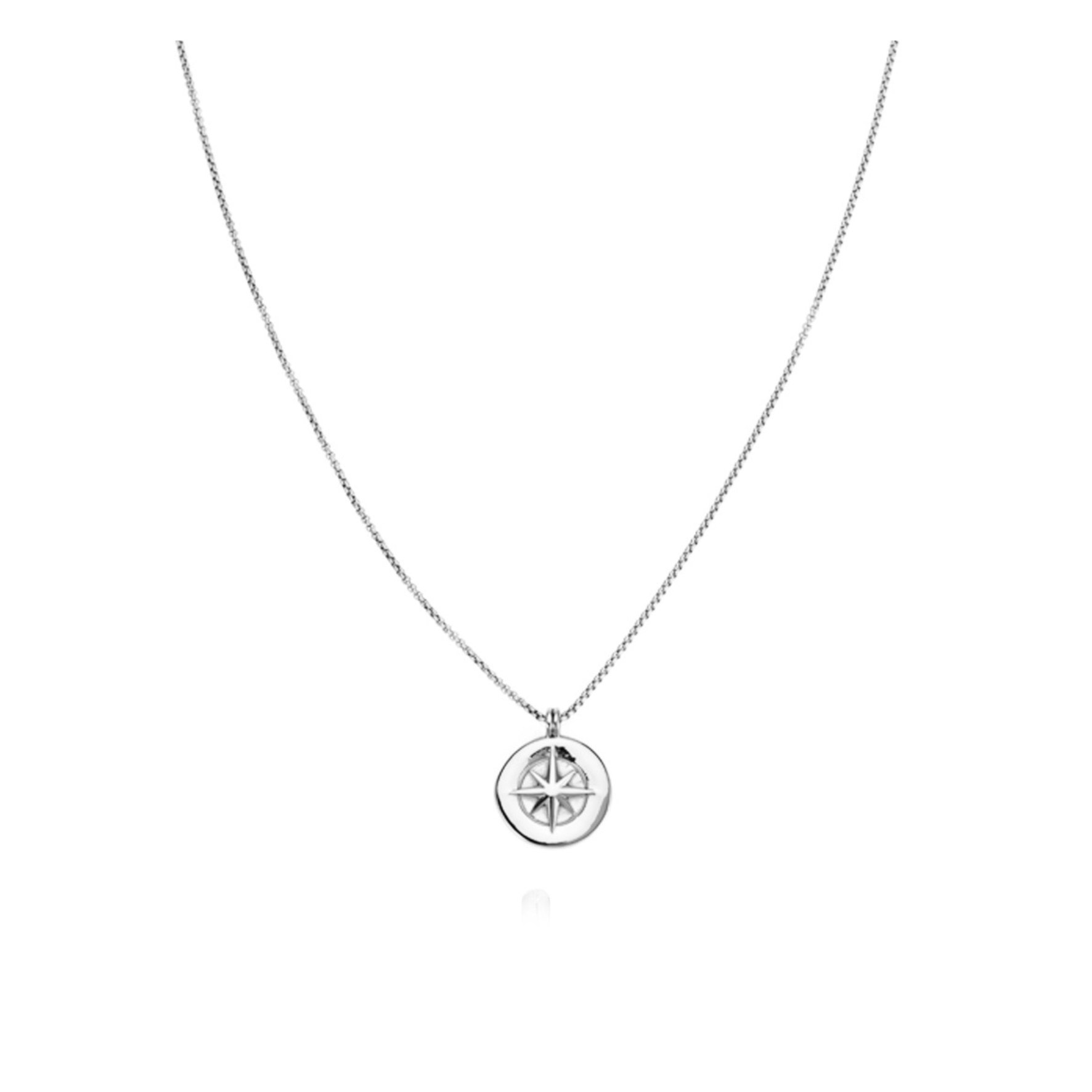 Small Compass Necklace from SAMIE in Stainless steel
