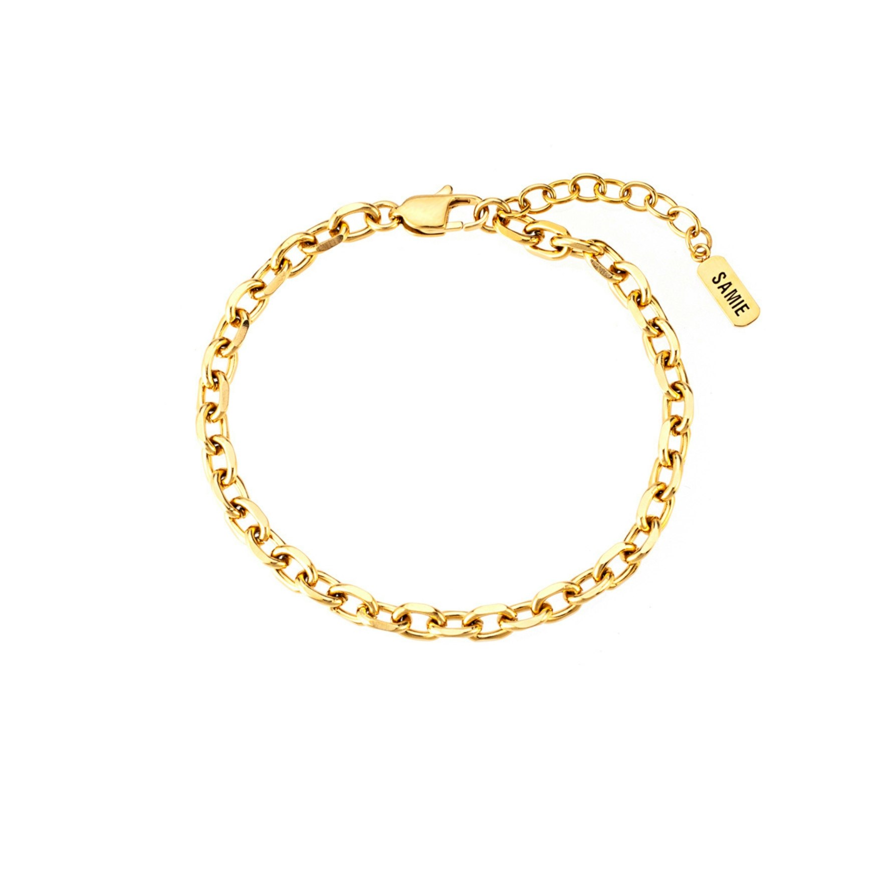 Anker Bracelet von SAMIE in Vergoldetes Edelstahl