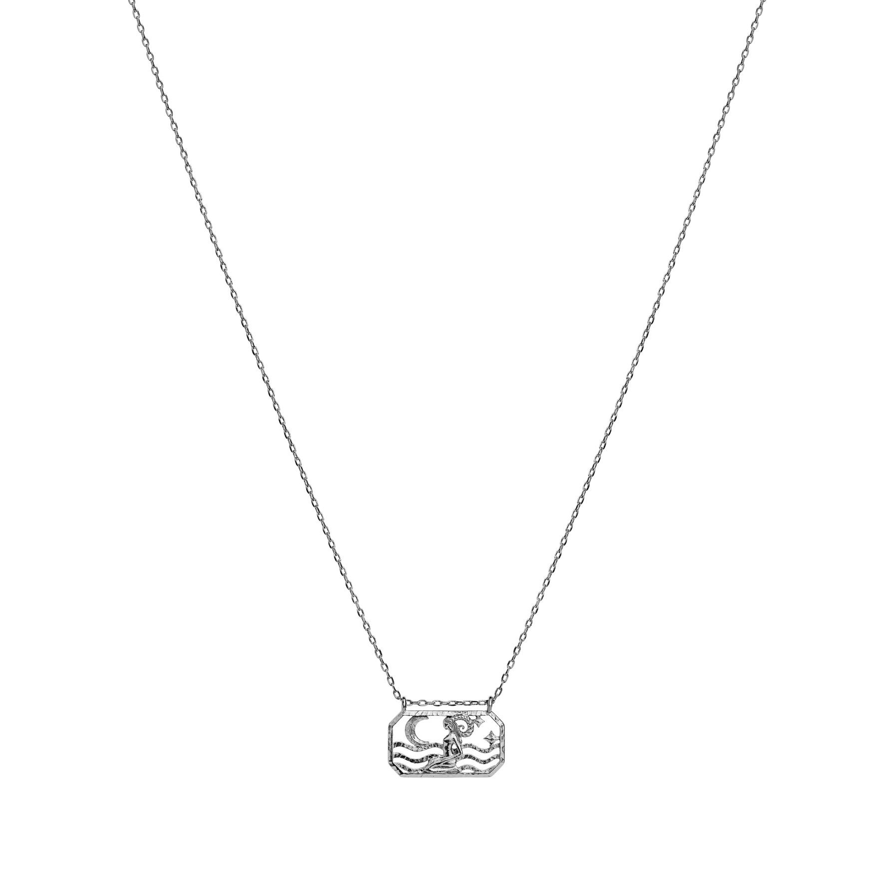 Zodiac Aries Necklace - Widder  (Mar 21 - Apr 19) von Maanesten in Silber Sterling 925