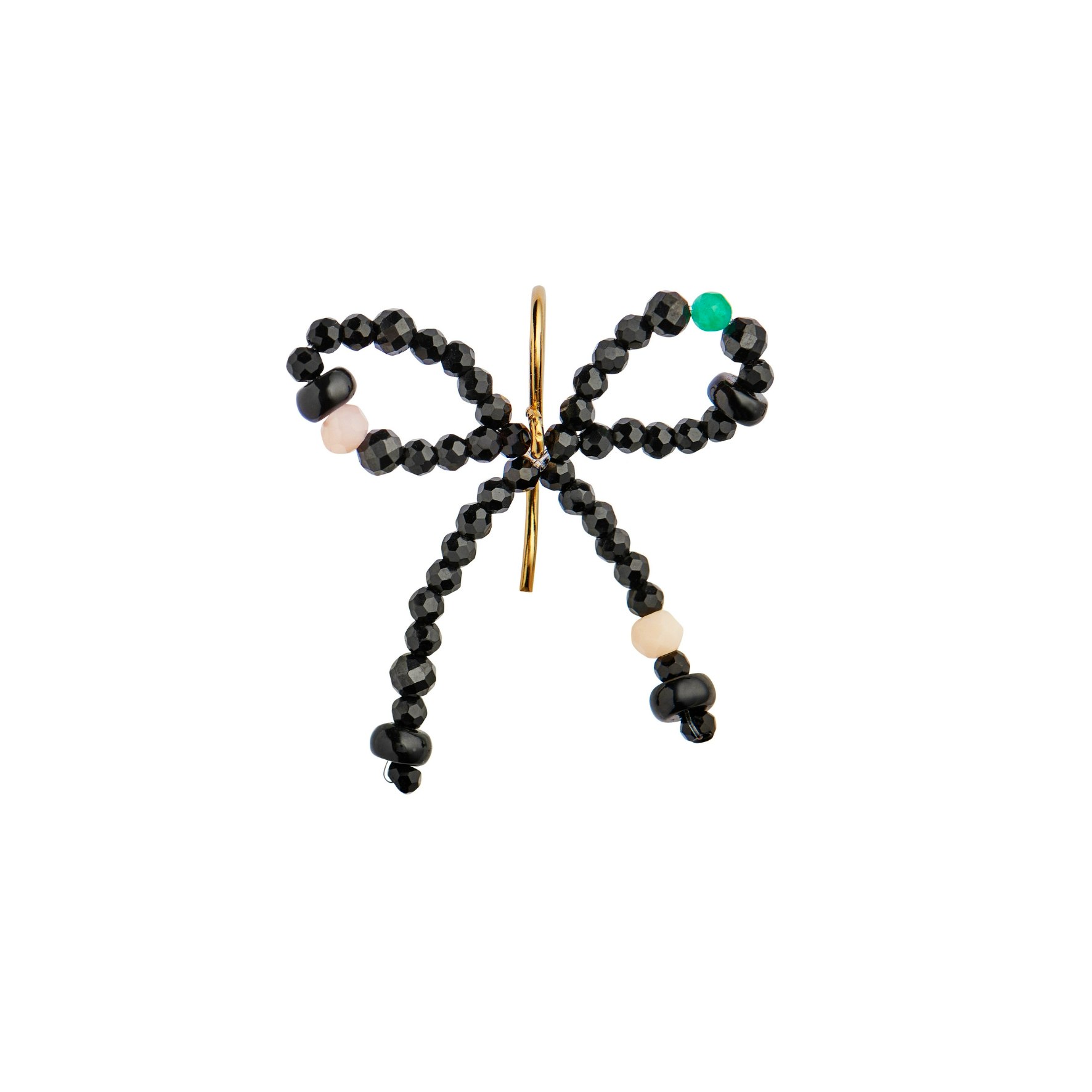 Lissé Bow Earring Black Dream Colors fra STINE A Jewelry i Forgyldt-Sølv Sterling 925