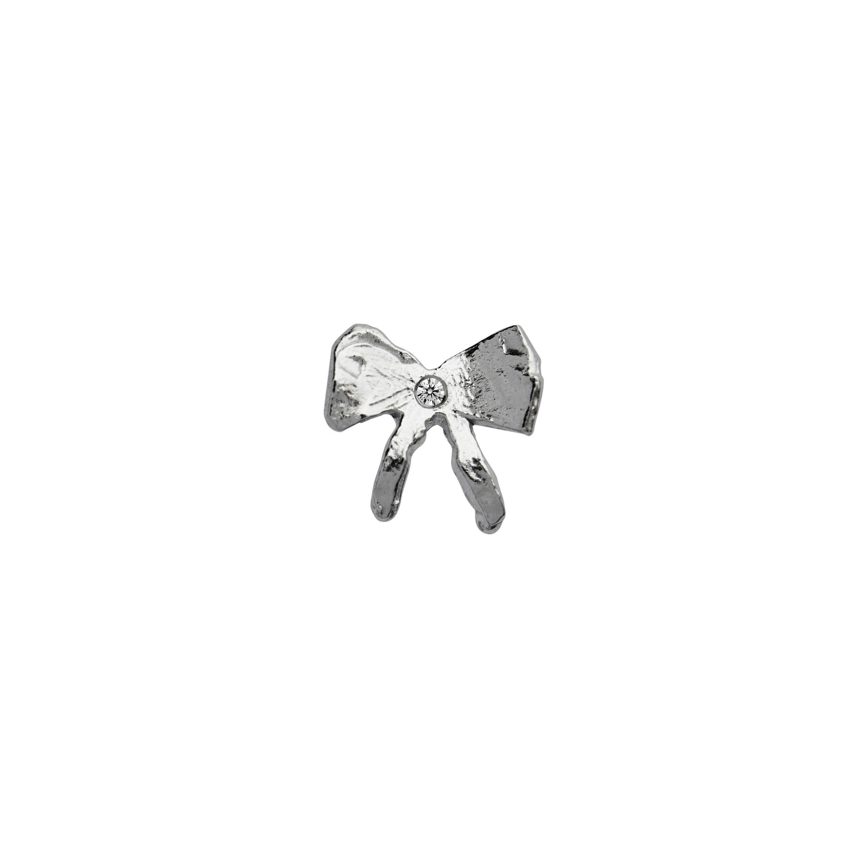 Petit Bow Earring With Stone von STINE A Jewelry in Silber Sterling 925