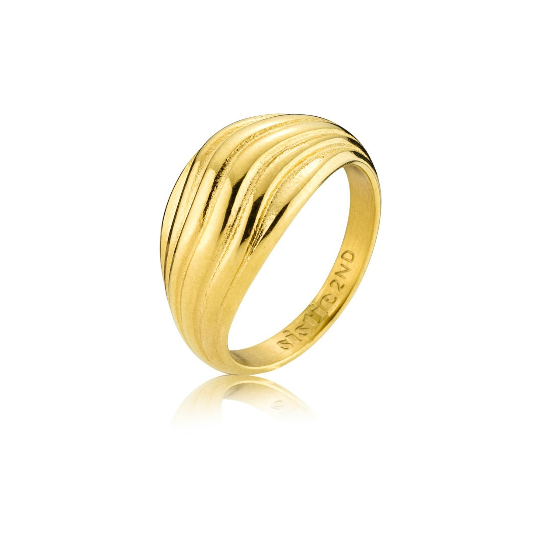Moana Ring von Sistie 2nd in Vergoldetes Edelstahl