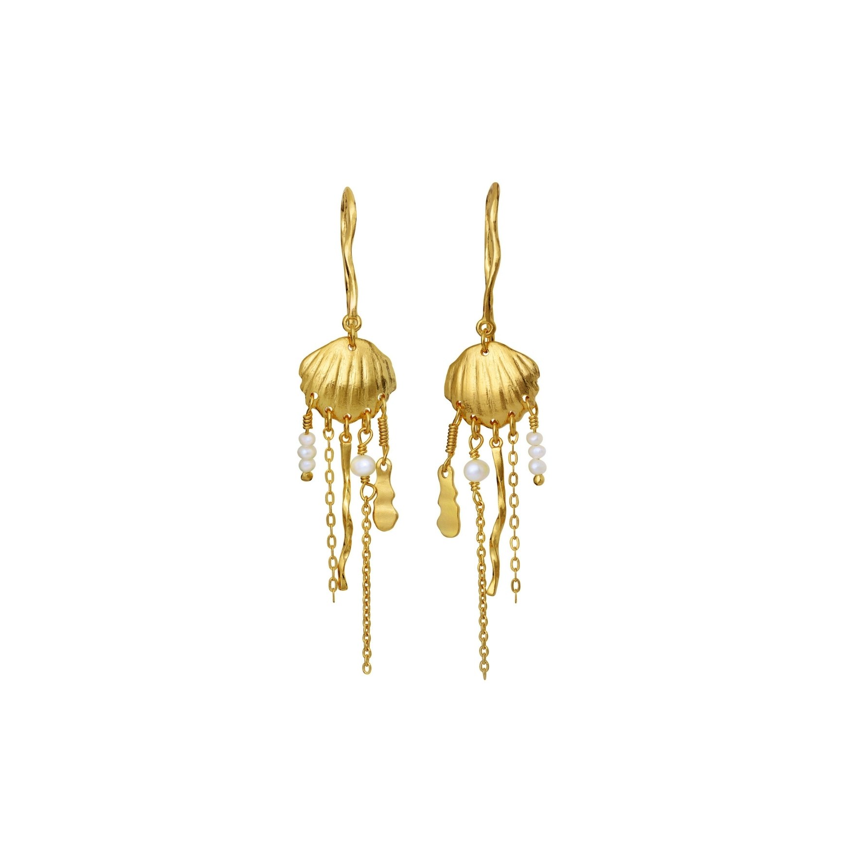Zale Earrings från Maanesten i Förgyllt-Silver Sterling 925