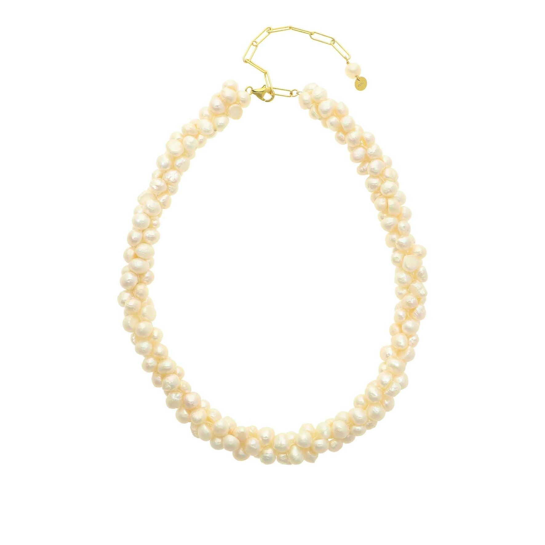 Leonora Necklace Pearl from Nuni Copenhagen in Goldplated Silver Sterling 925