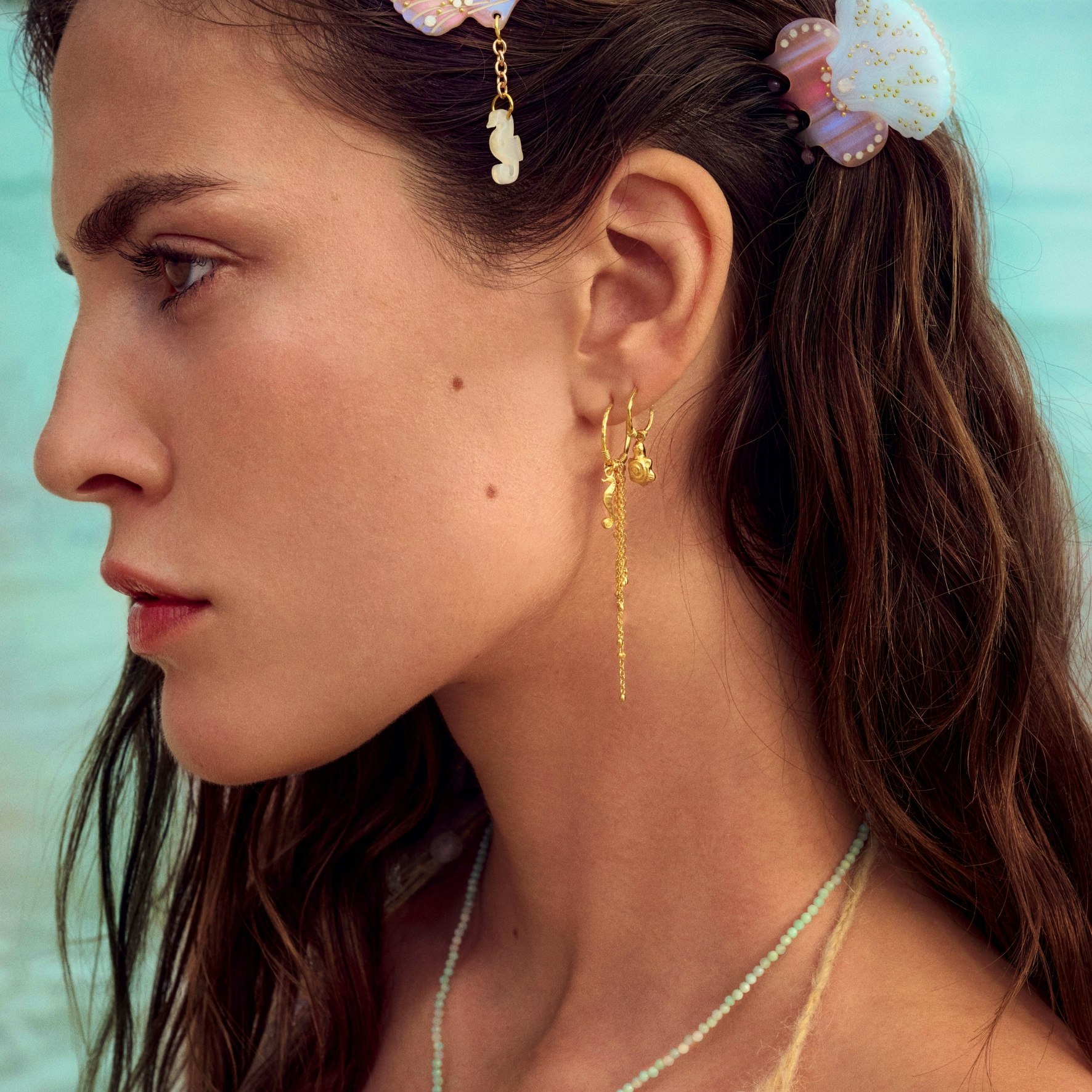 Sereia Earrings von Maanesten in Silber Sterling 925