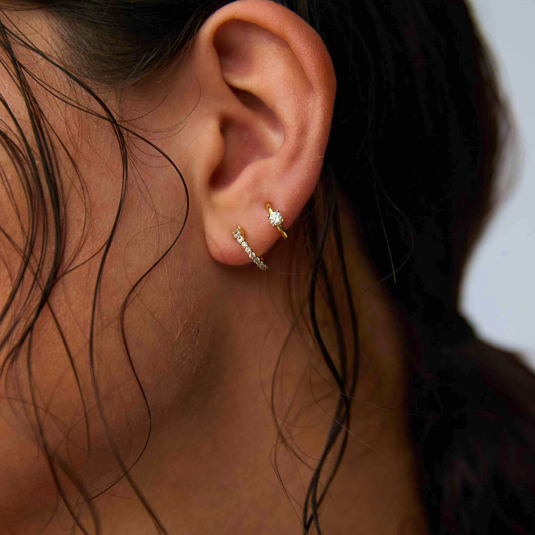 Elvita Earrings fra Hultquist Copenhagen i Forgylt-Sølv Sterling 925
