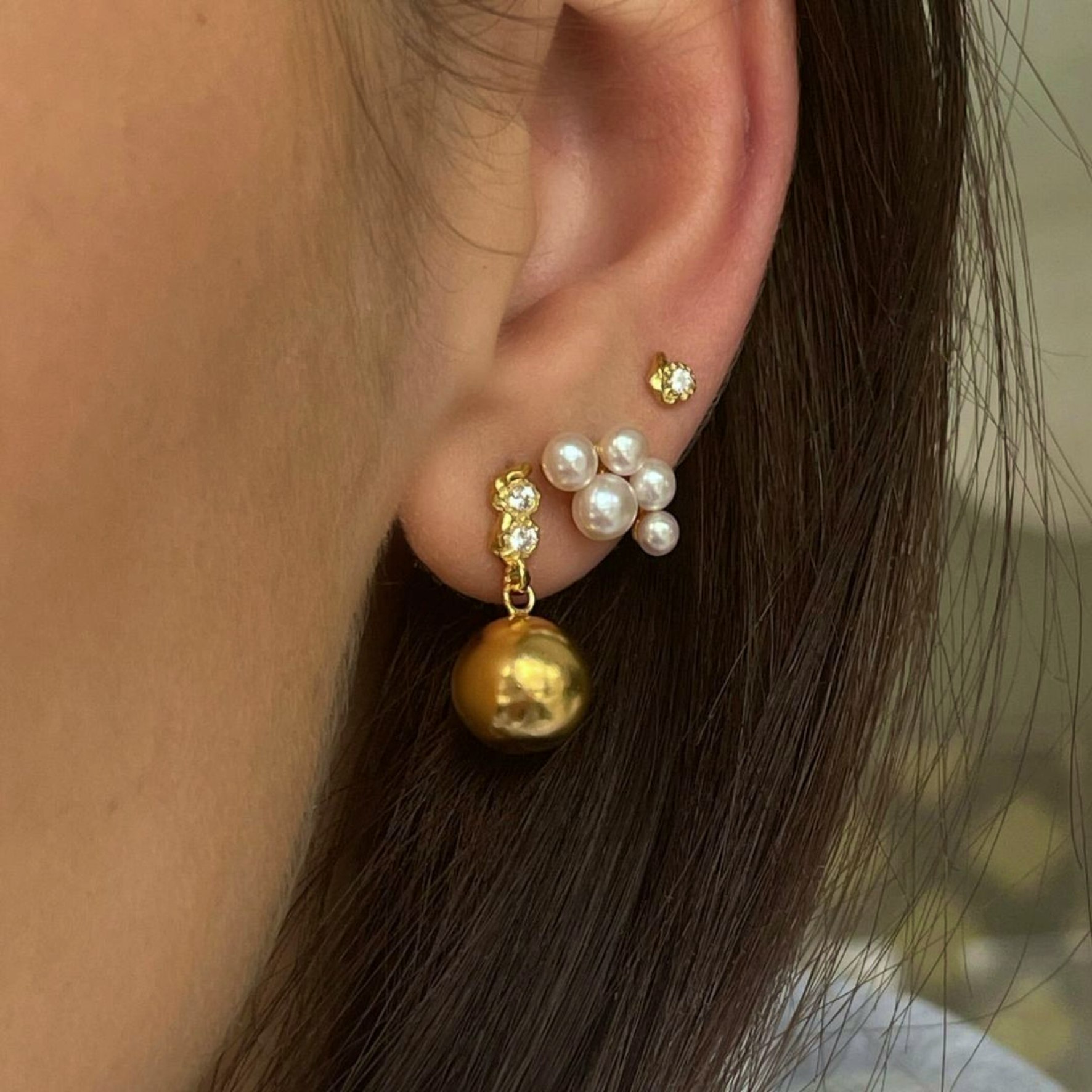 Tres Petit Flow Earstick fra STINE A Jewelry i Sølv Sterling 925