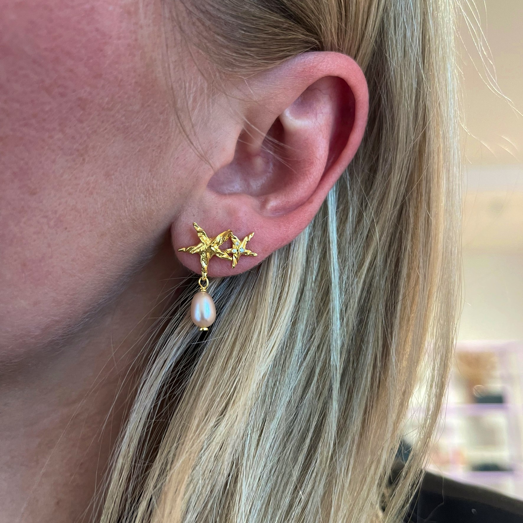 Lana Earrings fra Maanesten i Forgylt-Sølv Sterling 925