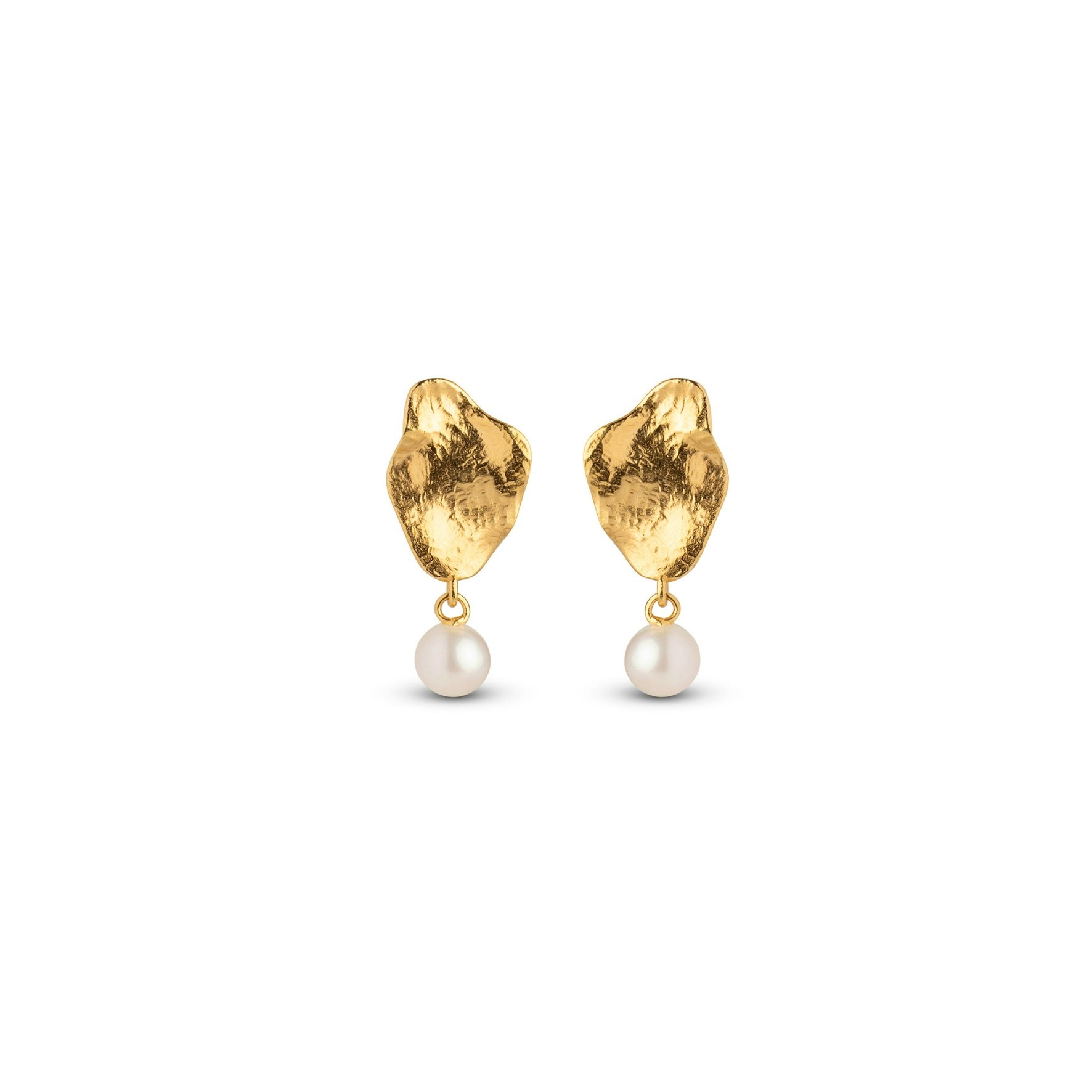 Caia Small Earrings de Enamel Copenhagen dans Plaqué or-Argent Sterling 925