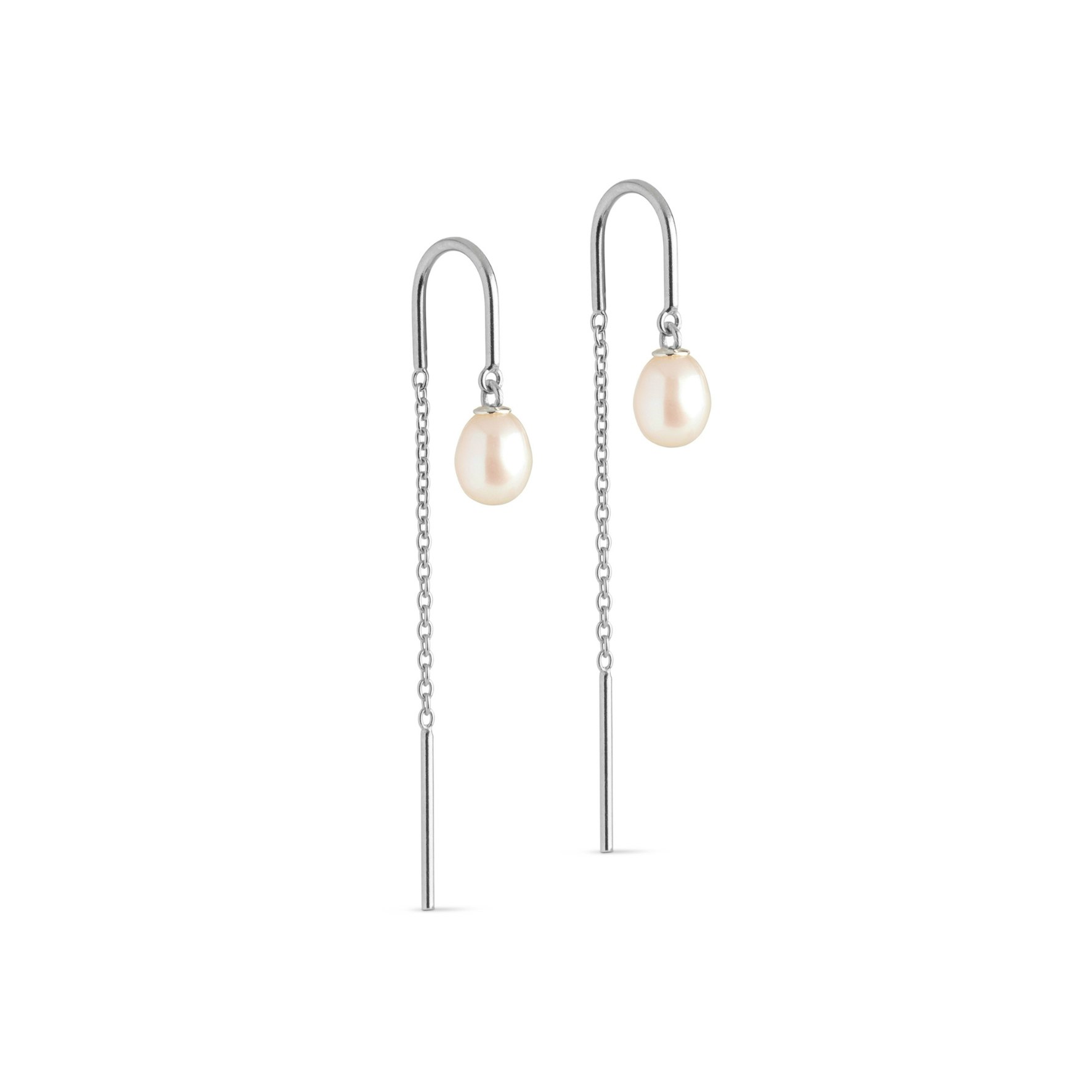Eleanor Pearl Earrings van Enamel Copenhagen in Zilver Sterling 925