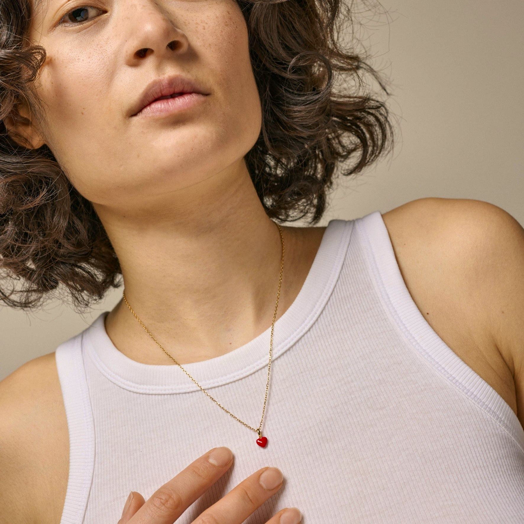 Amore Necklace Red
