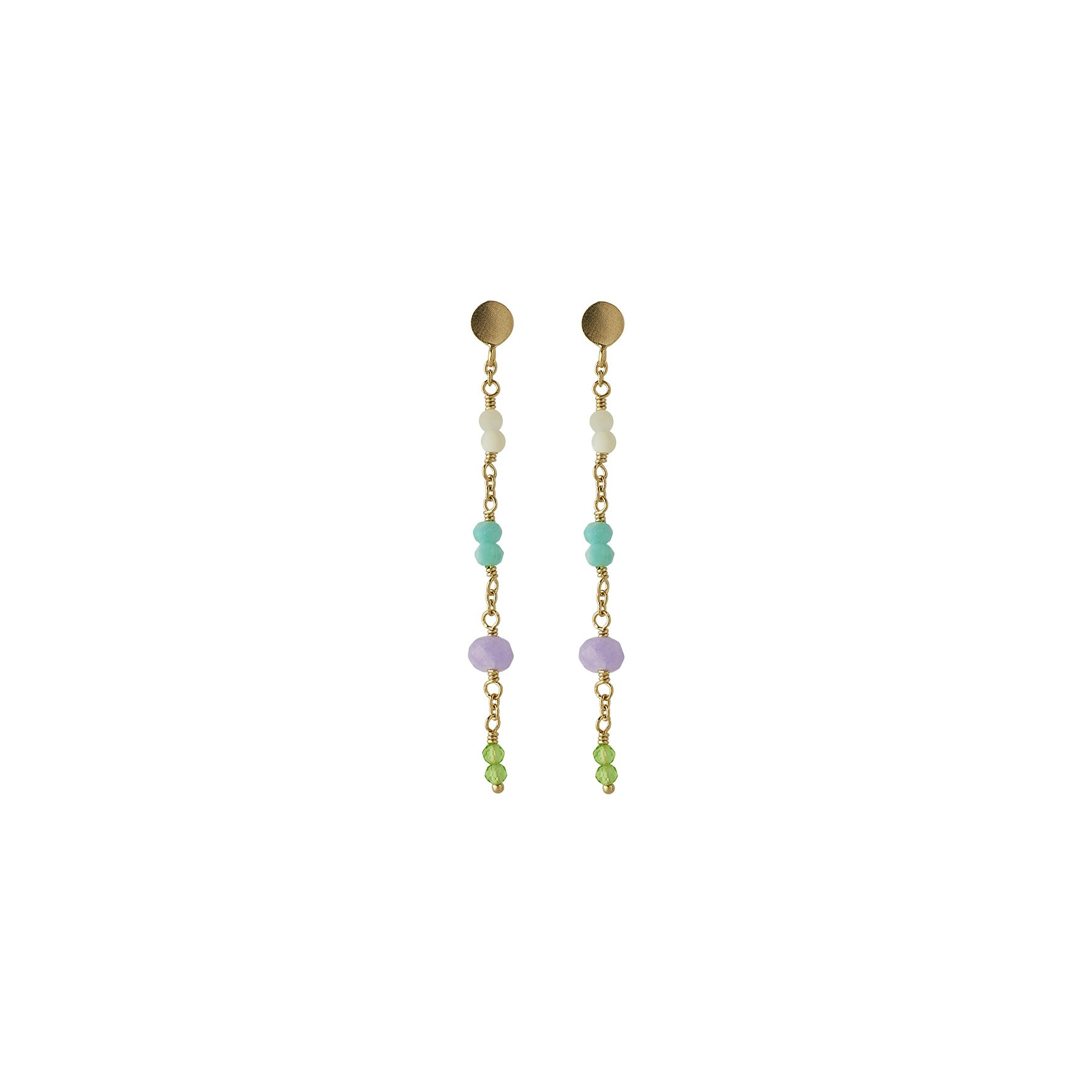Sea Colour Earrings von Pernille Corydon in Vergoldet-Silber Sterling 925