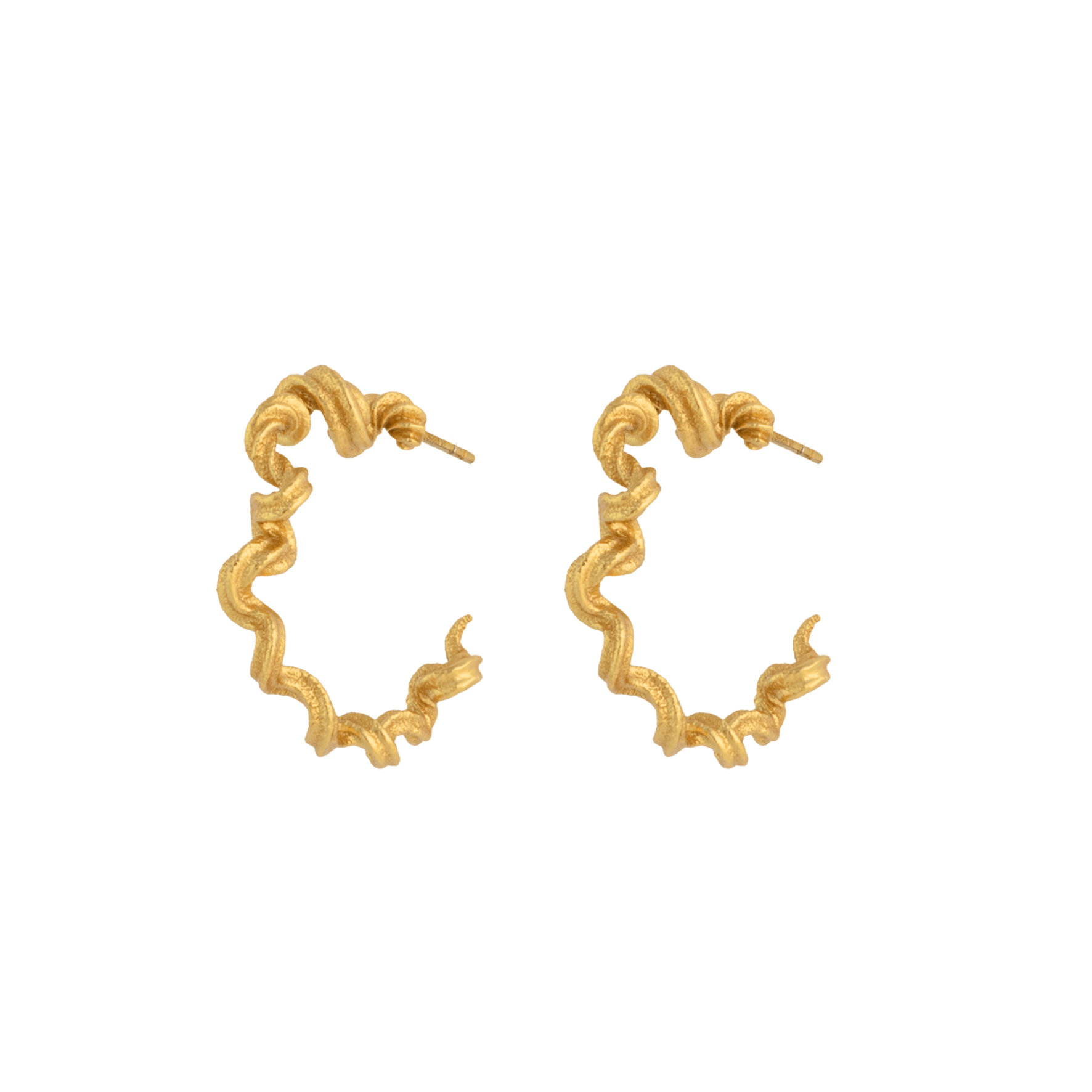 Alchemy Hoop Earrings from House Of Vincent in Goldplated Silver Sterling 925