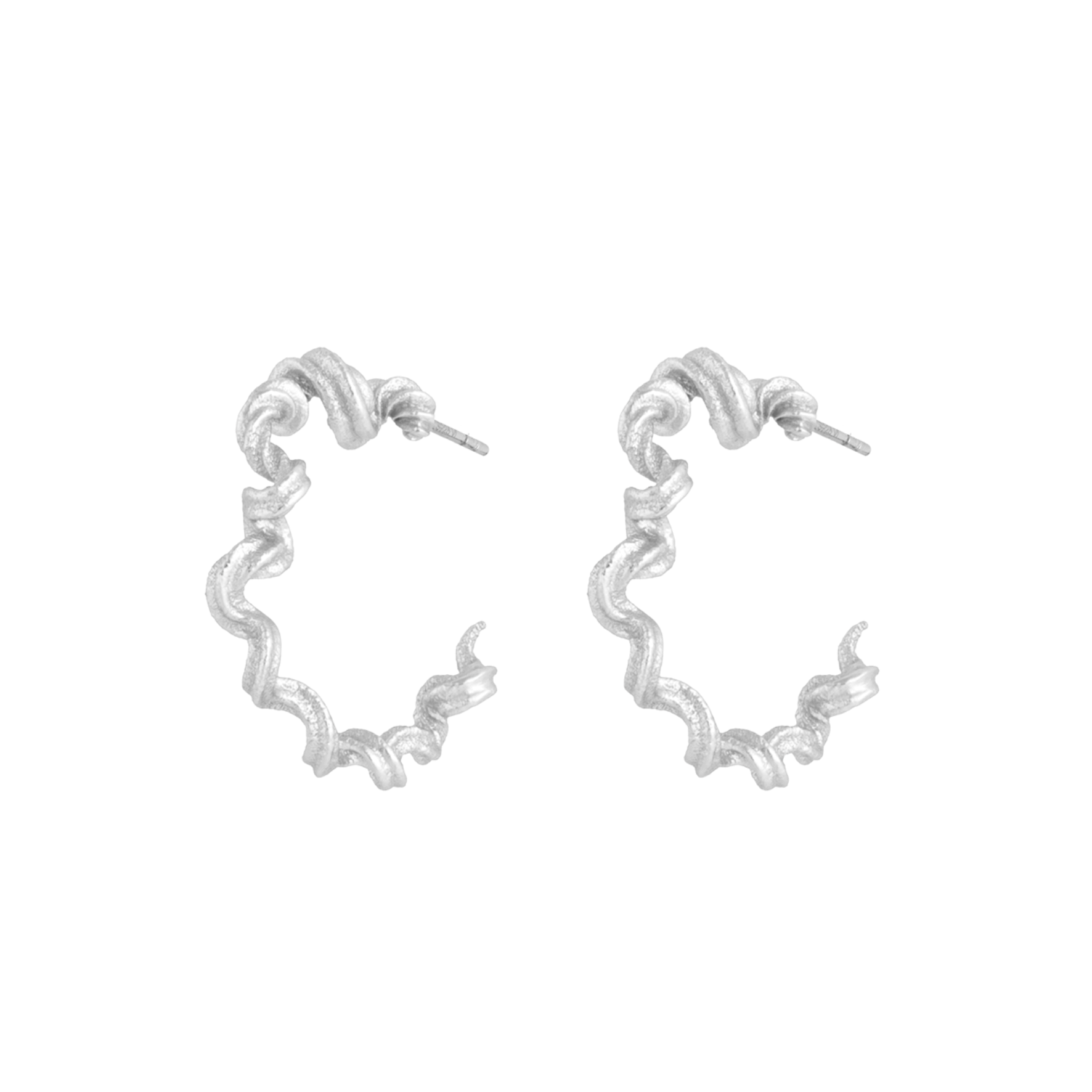 Alchemy Hoop Earrings from House Of Vincent in Silver Sterling 925