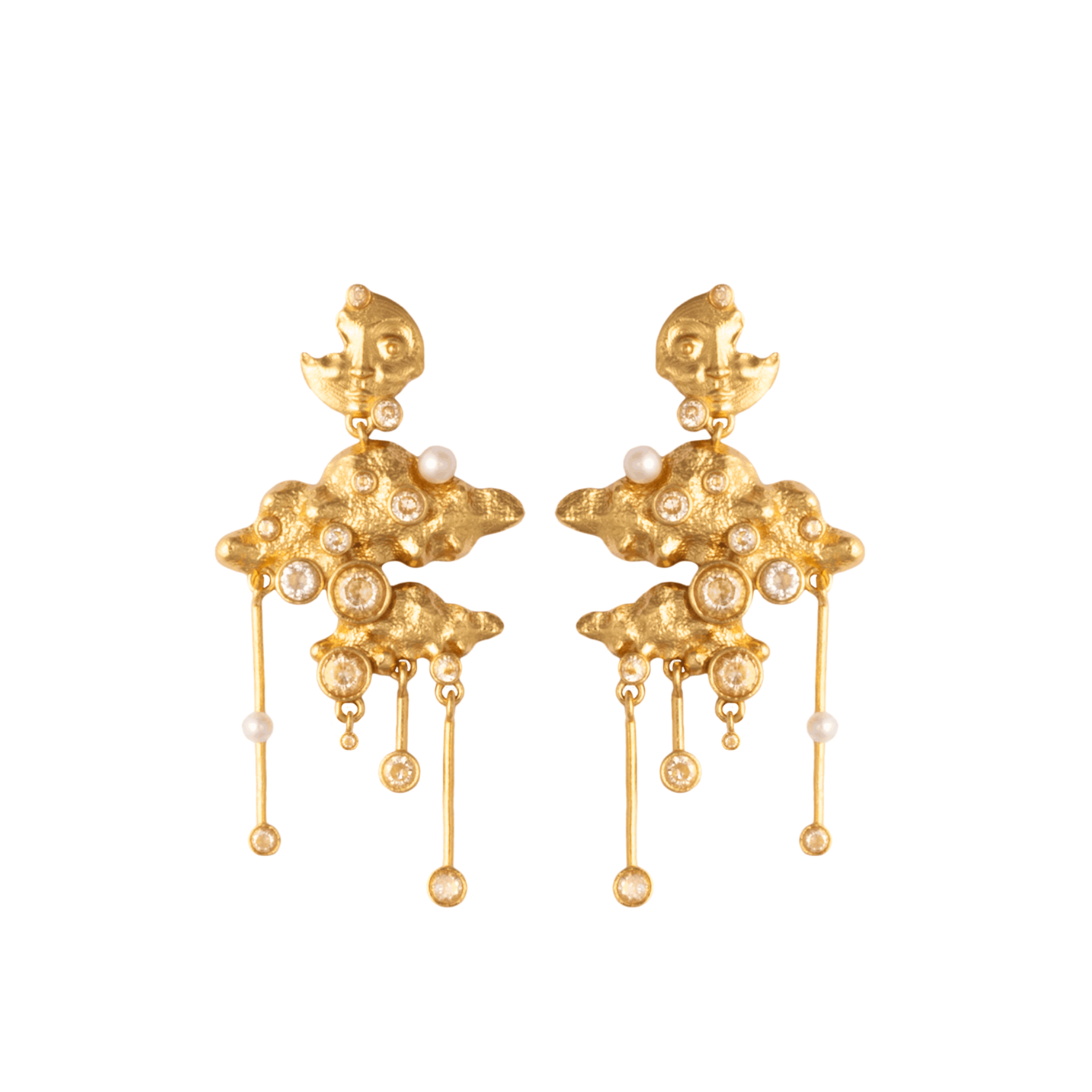 Cosmic Cascade Earrings z House Of Vincent v Pozlacené stříbro sterling 925